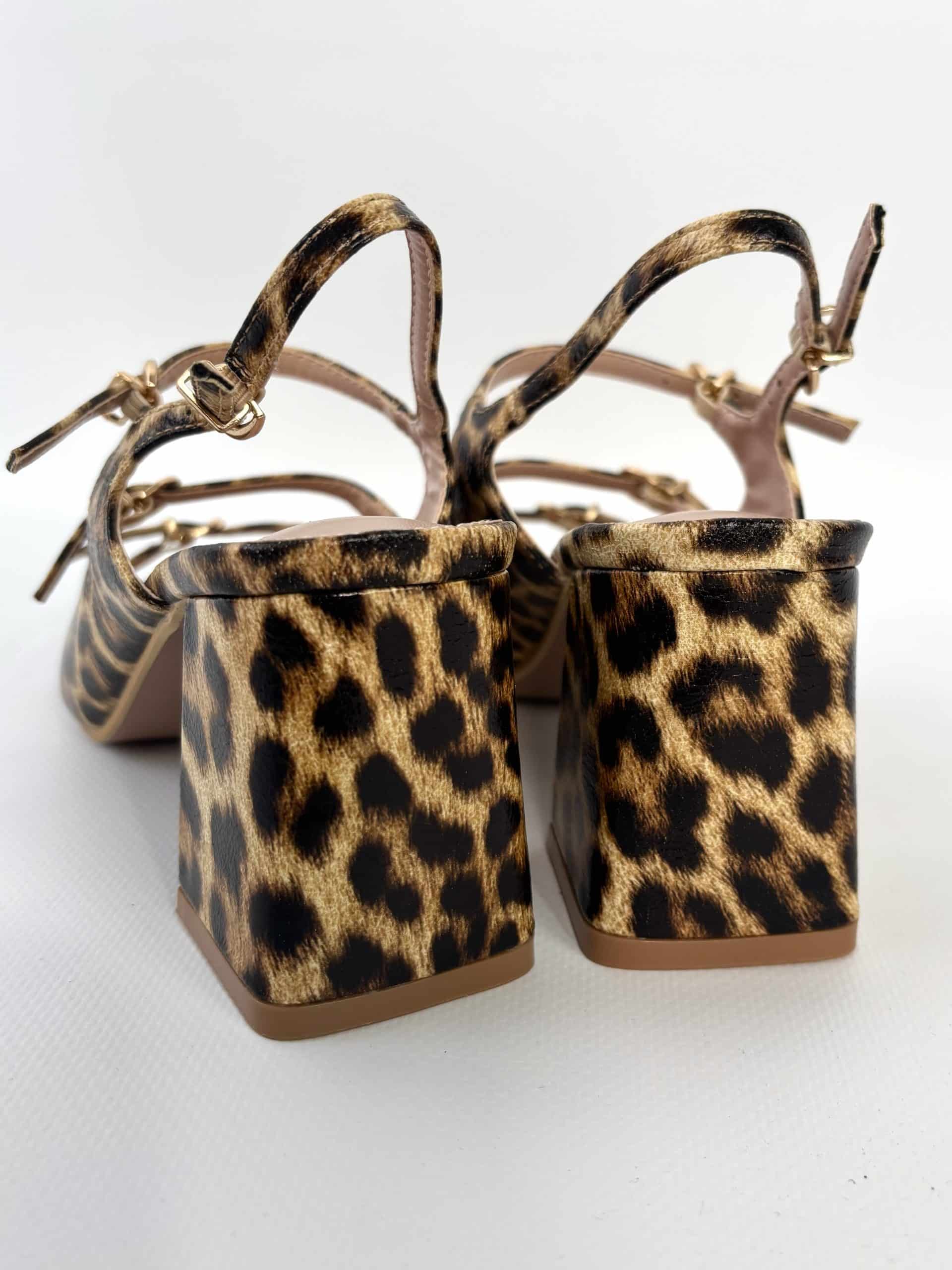 Sandali Bebe Tre Cinturini - Leopardo