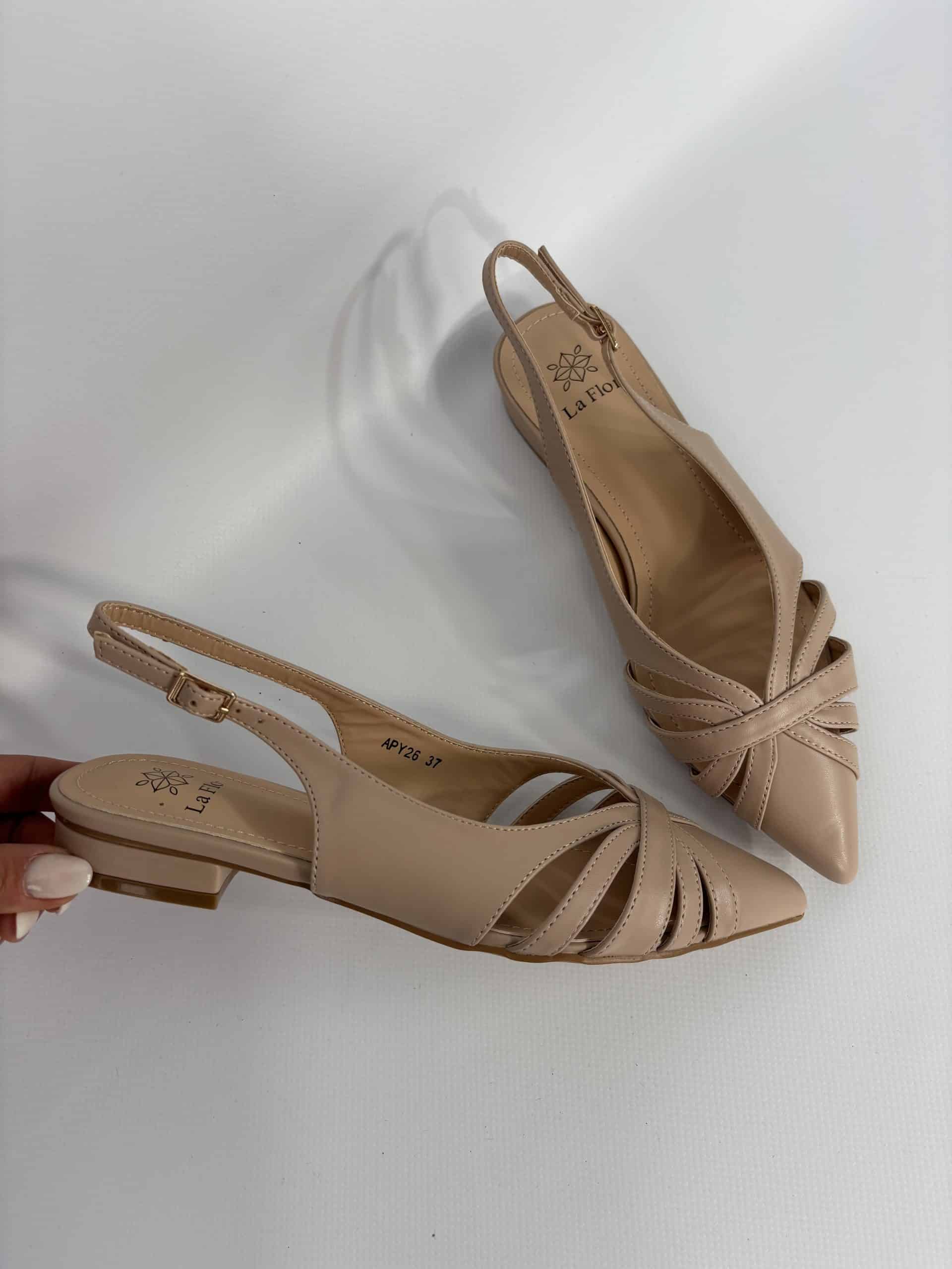 Slingback Silla Baby Flat - Nude