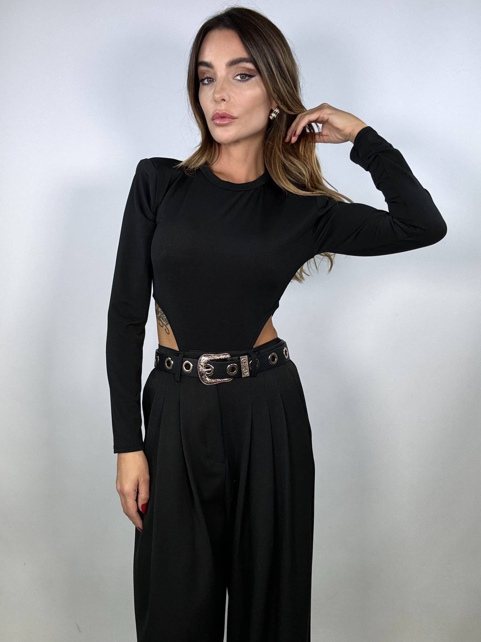 Pantaloni Completo Wide - Nero