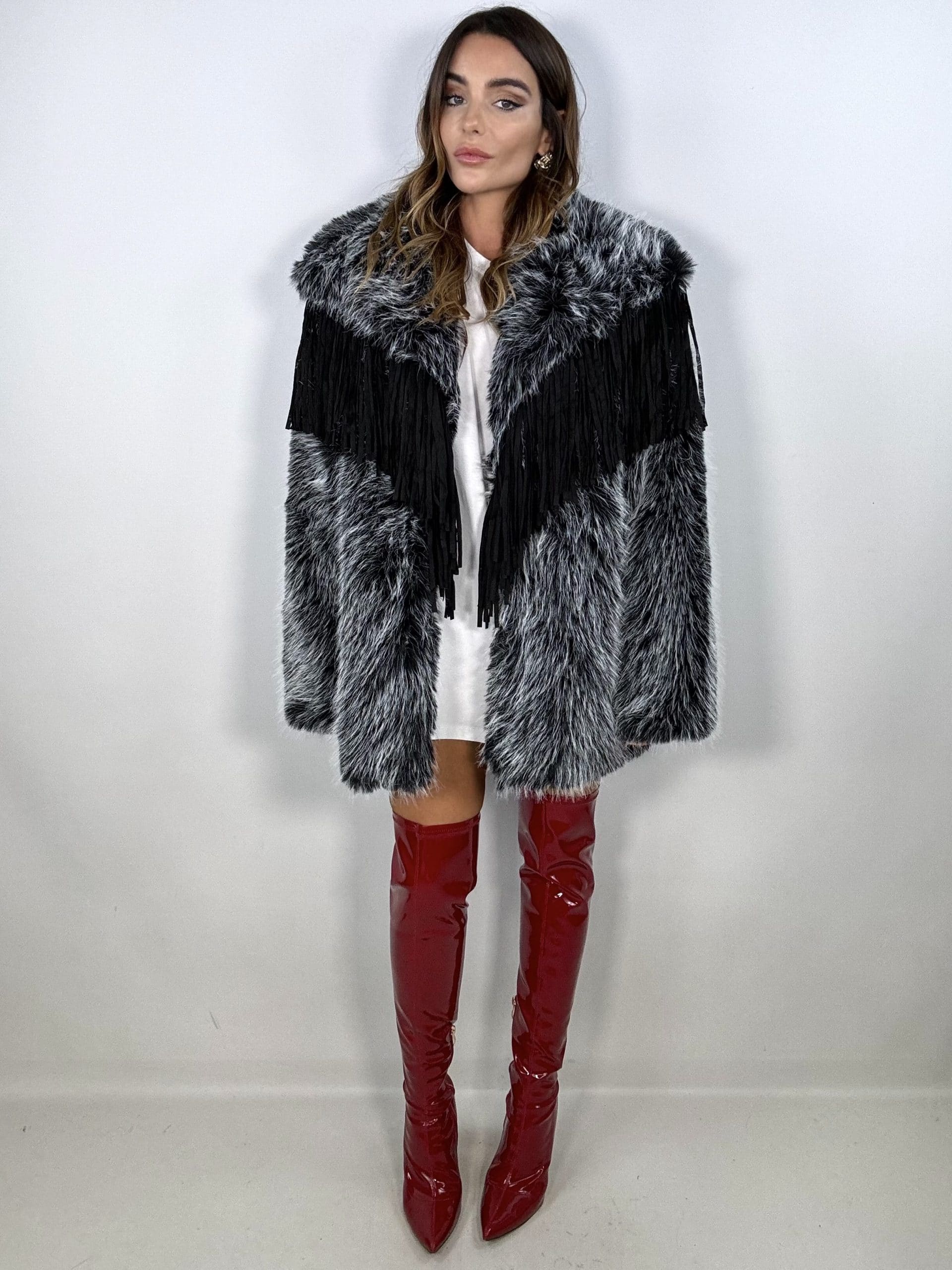 T-shirt Over Spalline Imbottite - Bianco