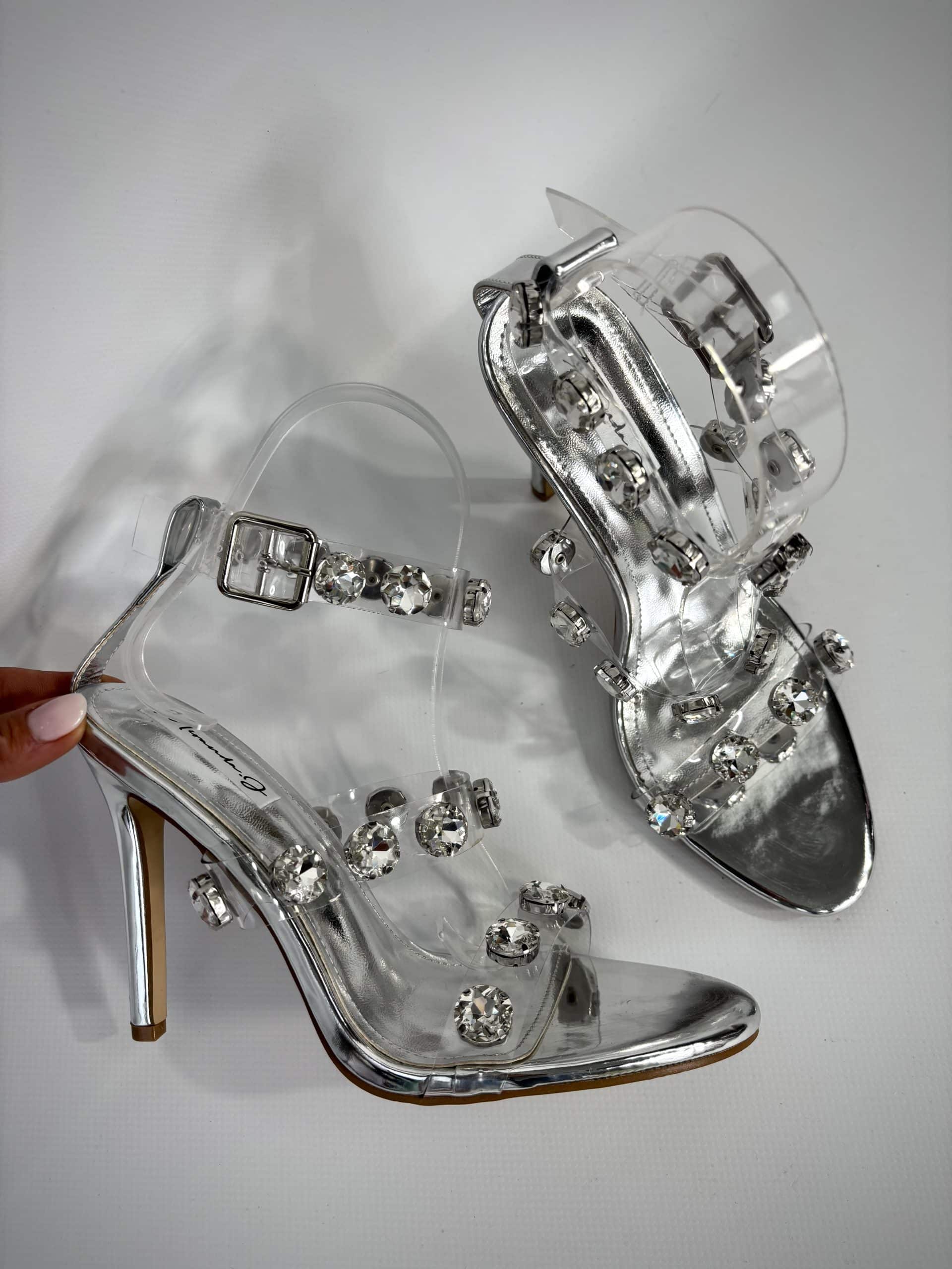 Sandali Crystal - Argento