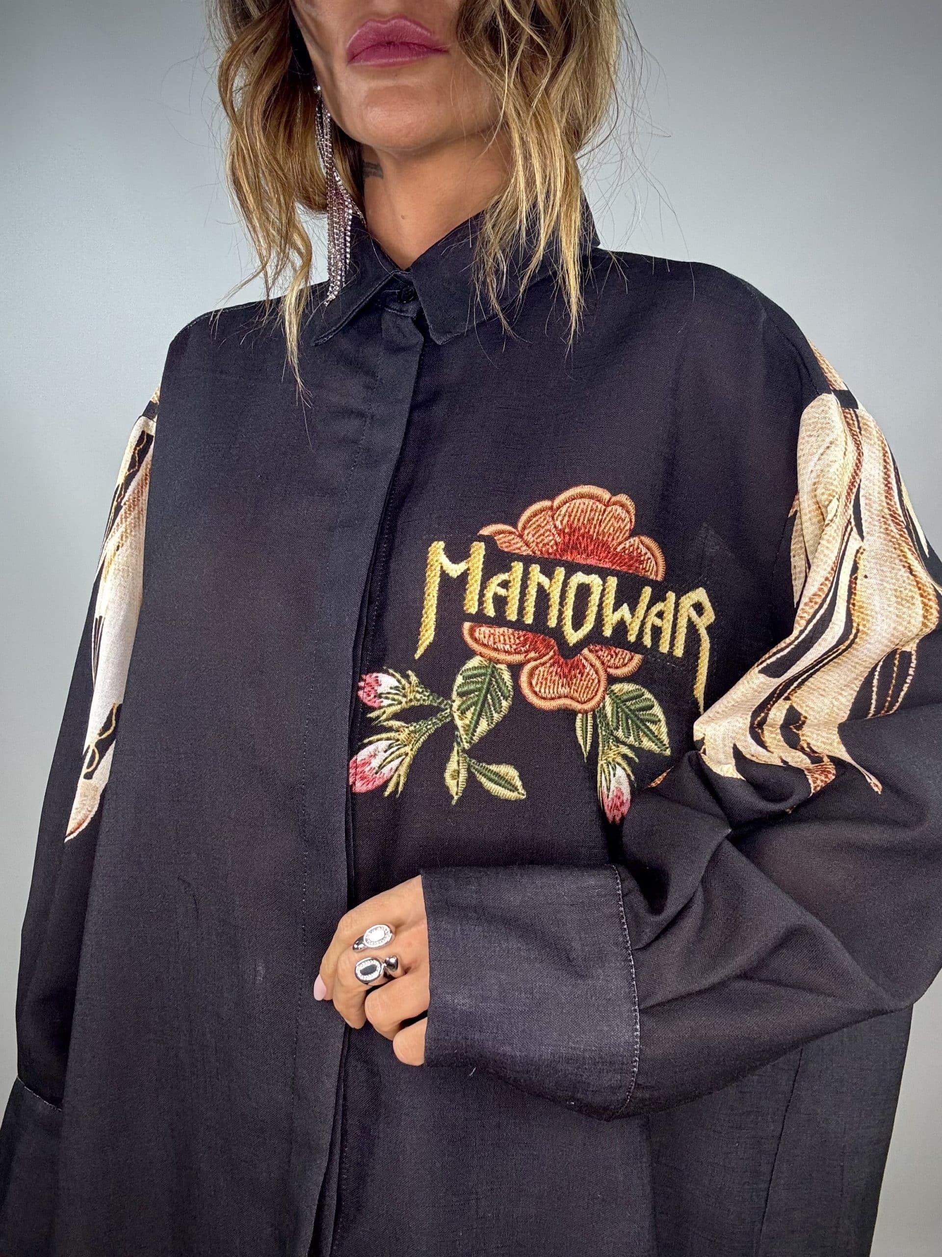 Camicia Stampa Ali - Nero