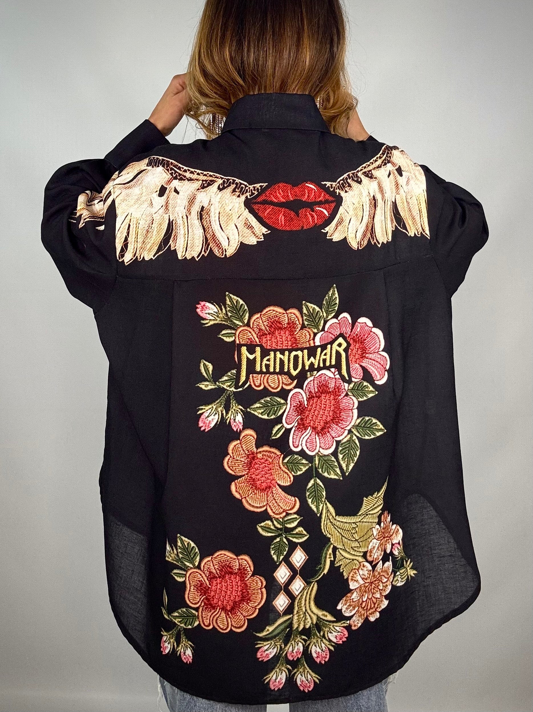 Camicia Stampa Ali - Nero