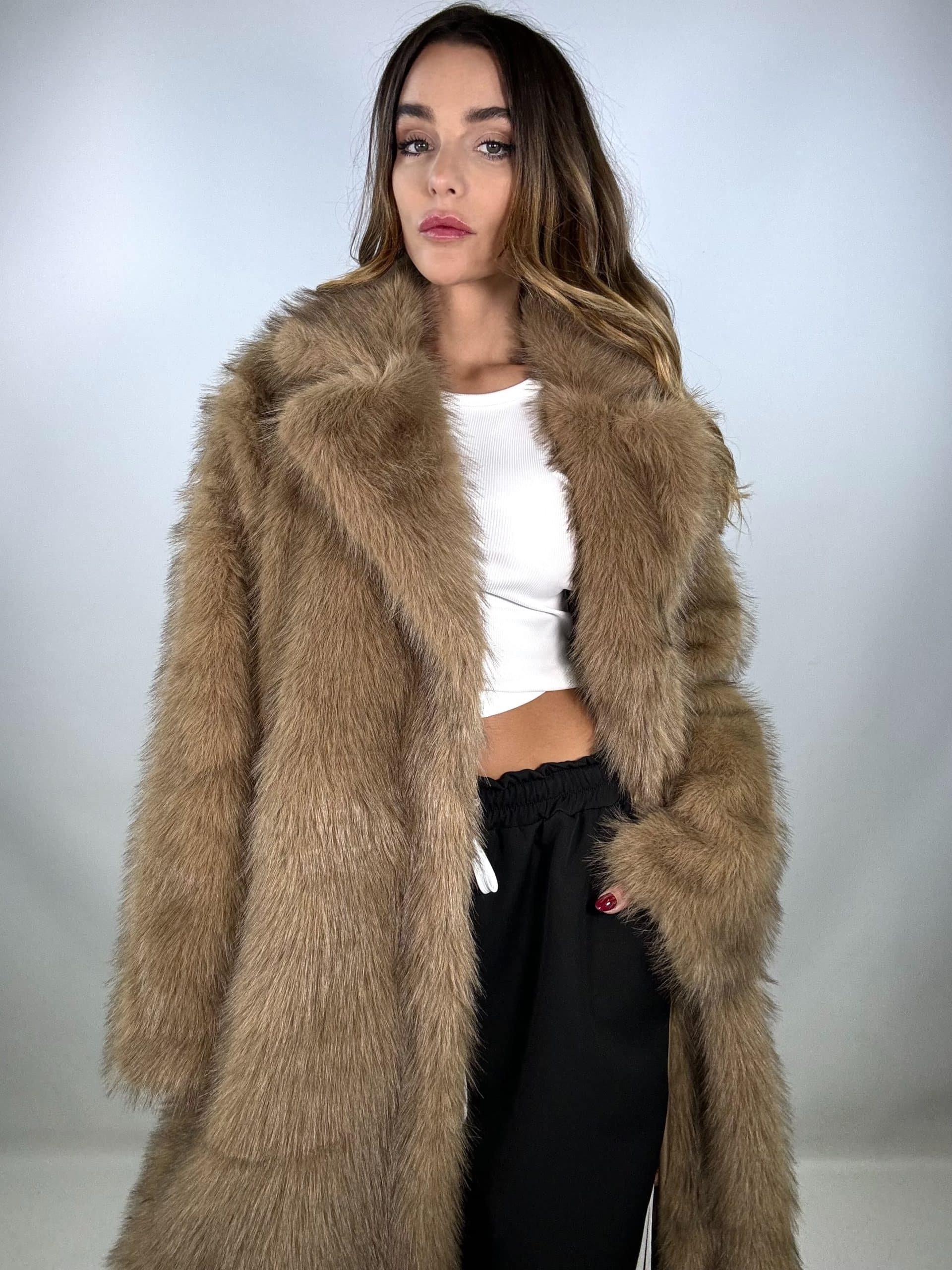 Pelliccia Top Quality Lunga - Nocciola