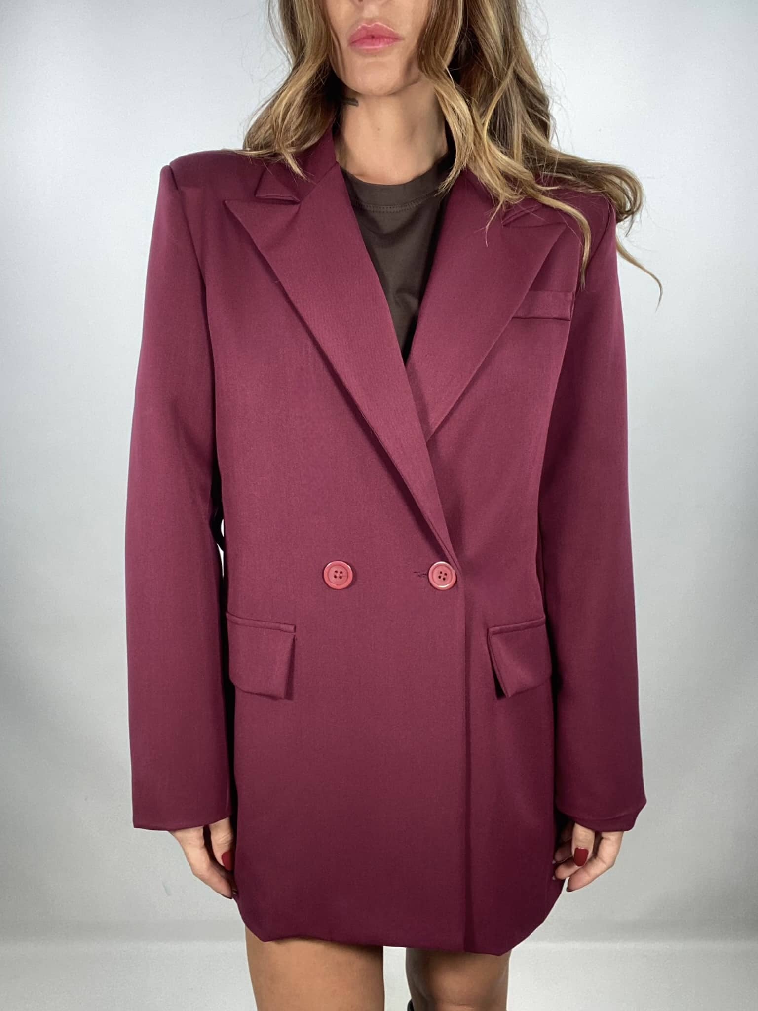 Blazer Completo Kimono - Bordeaux