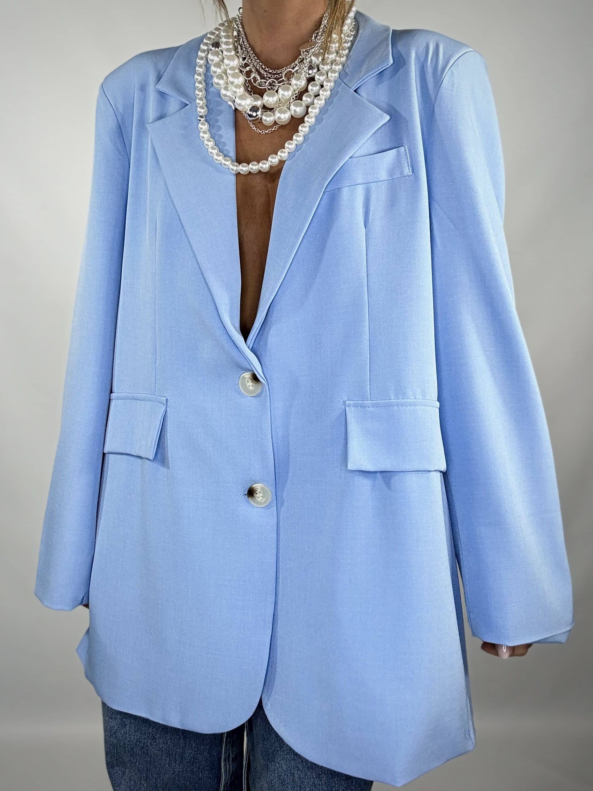 Blazer Super Over - Celeste