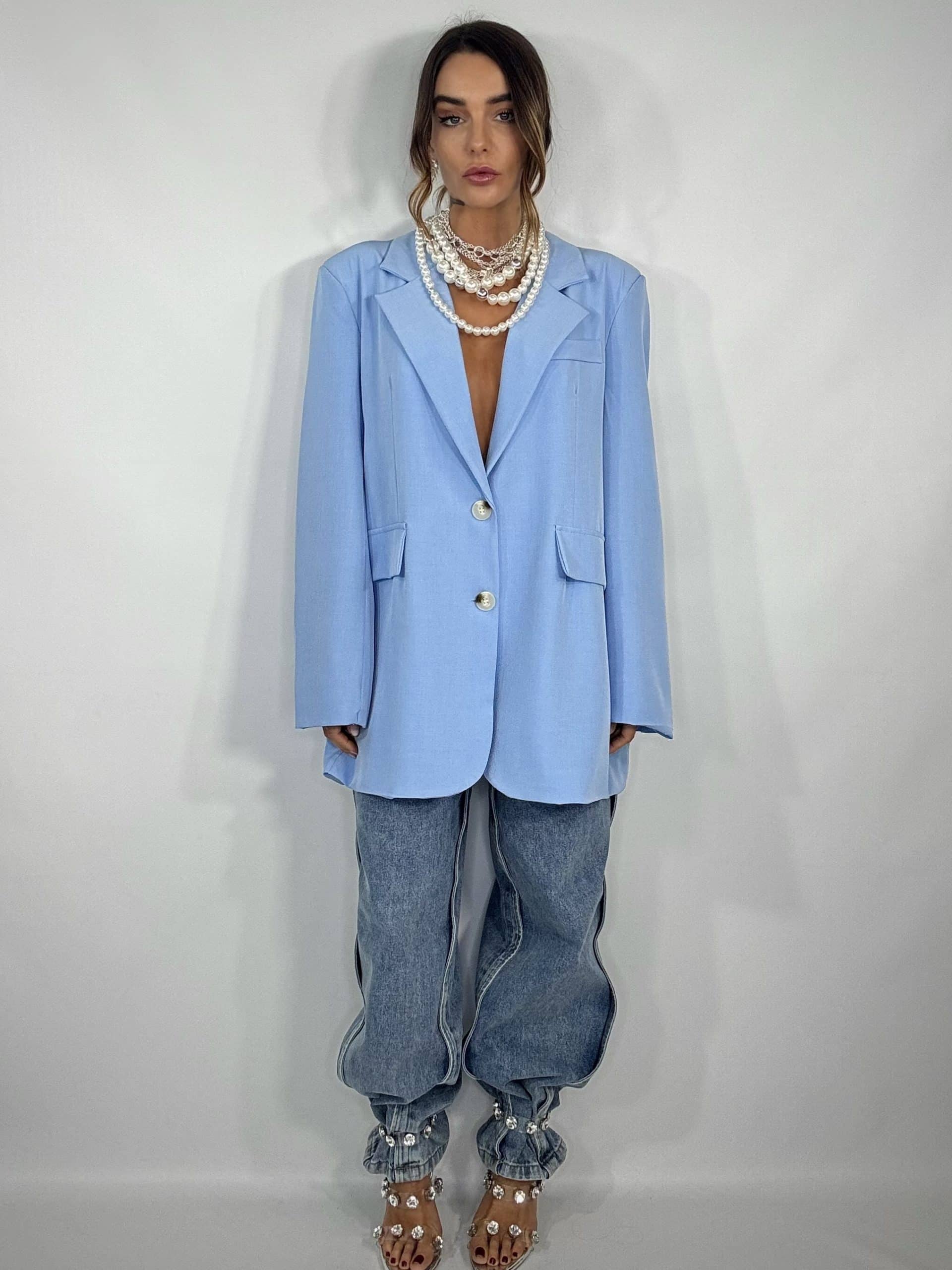 Blazer Super Over - Celeste