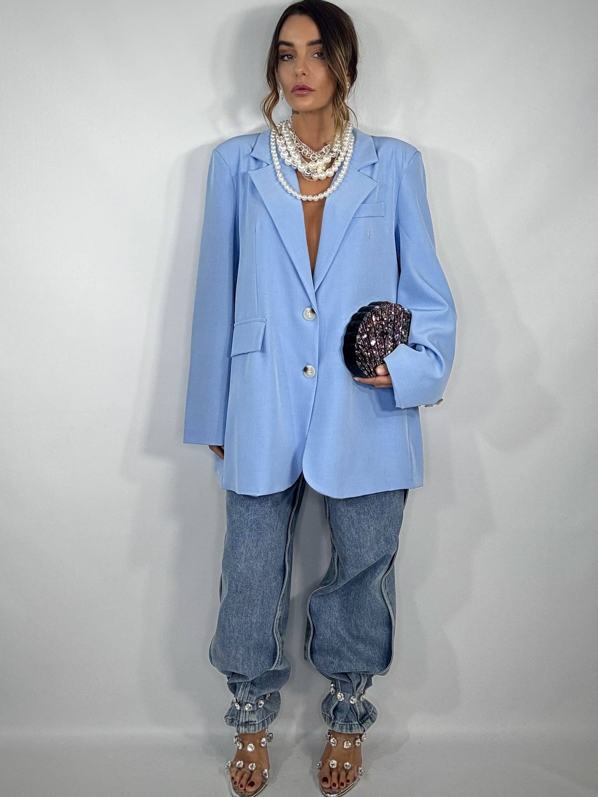 Blazer Super Over - Celeste