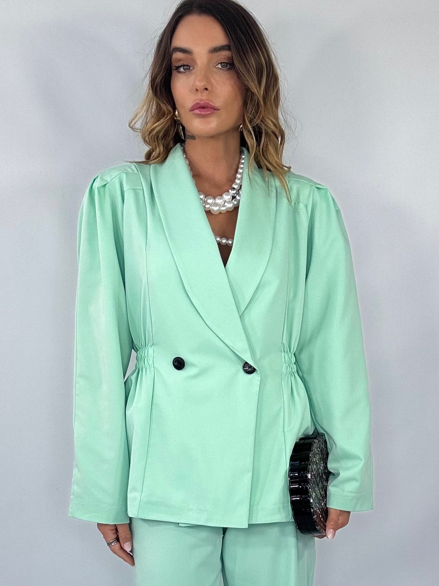 Completo Blazer Super 80 - Verde Menta