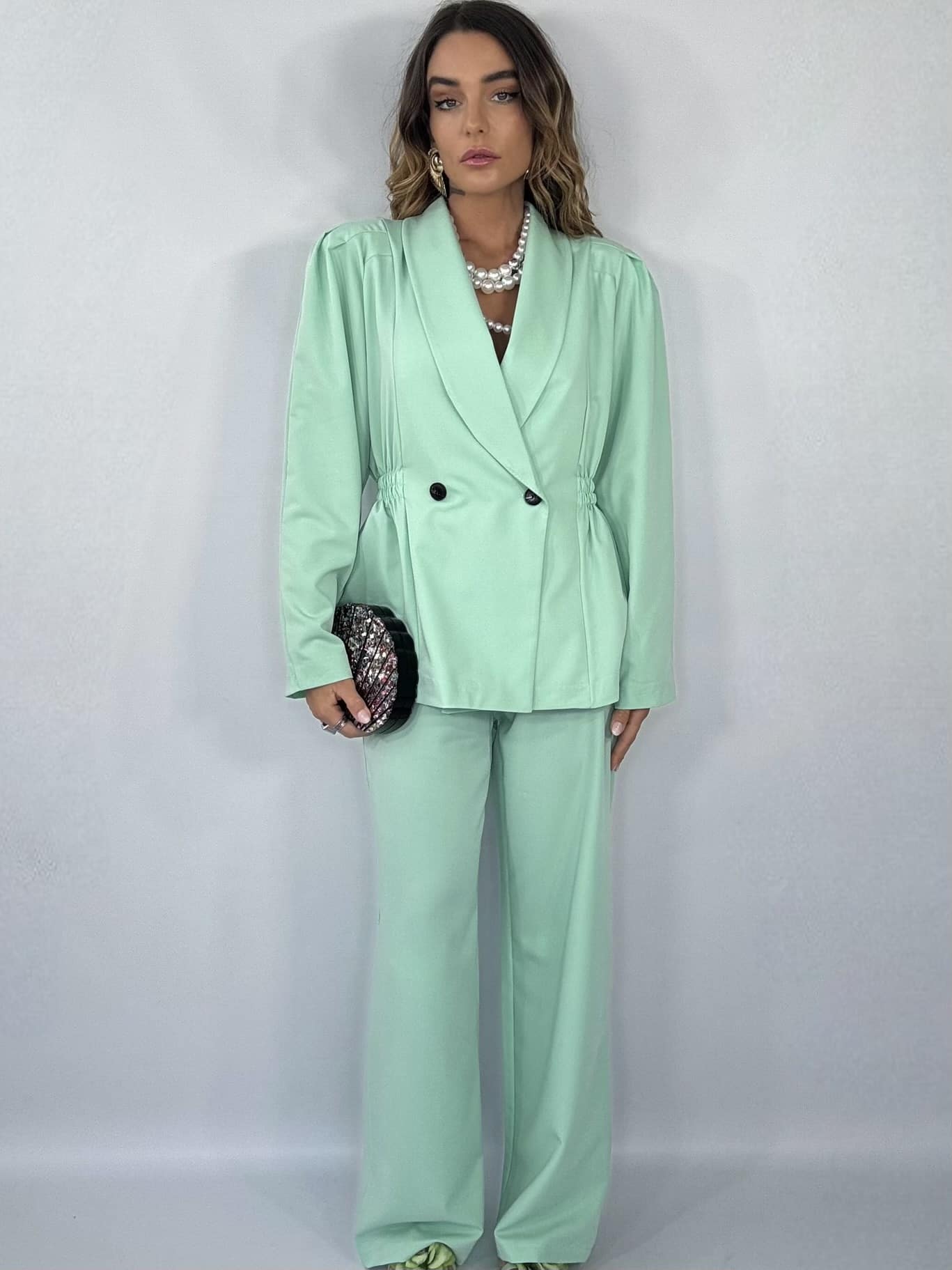 Completo Blazer Super 80 - Verde Menta