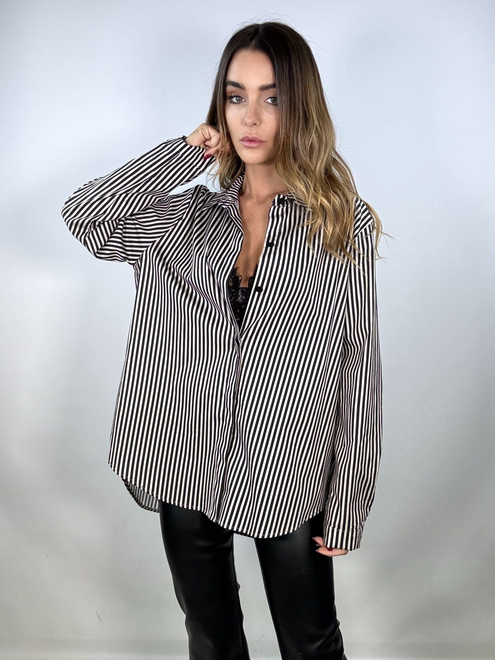 Camicia Classy Basic - Righe Bianco / Nero