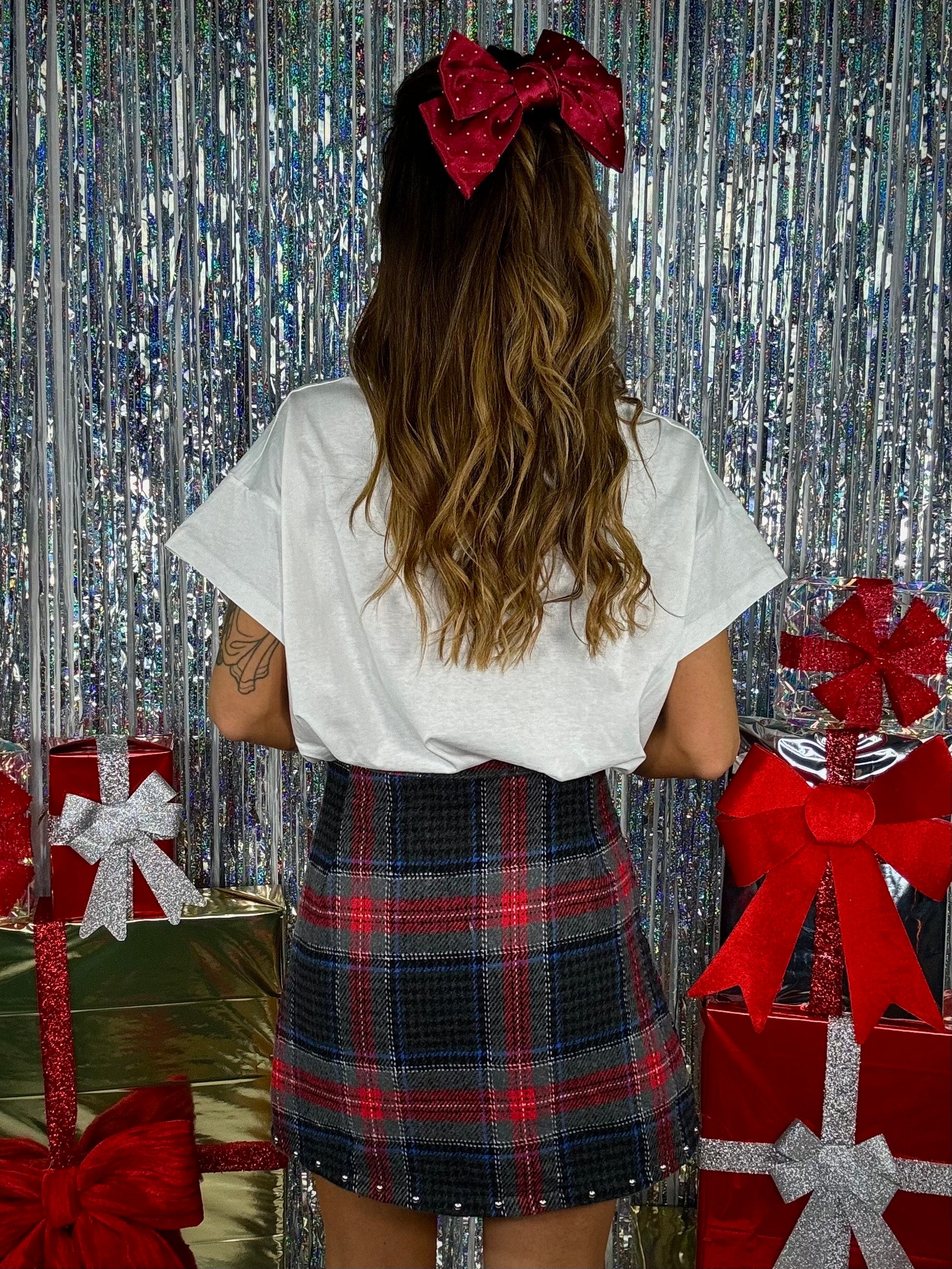Mini Gonna Tartan Borchie