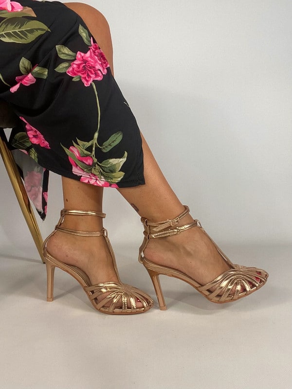 Sandali New Tango T-bar - Bronzo