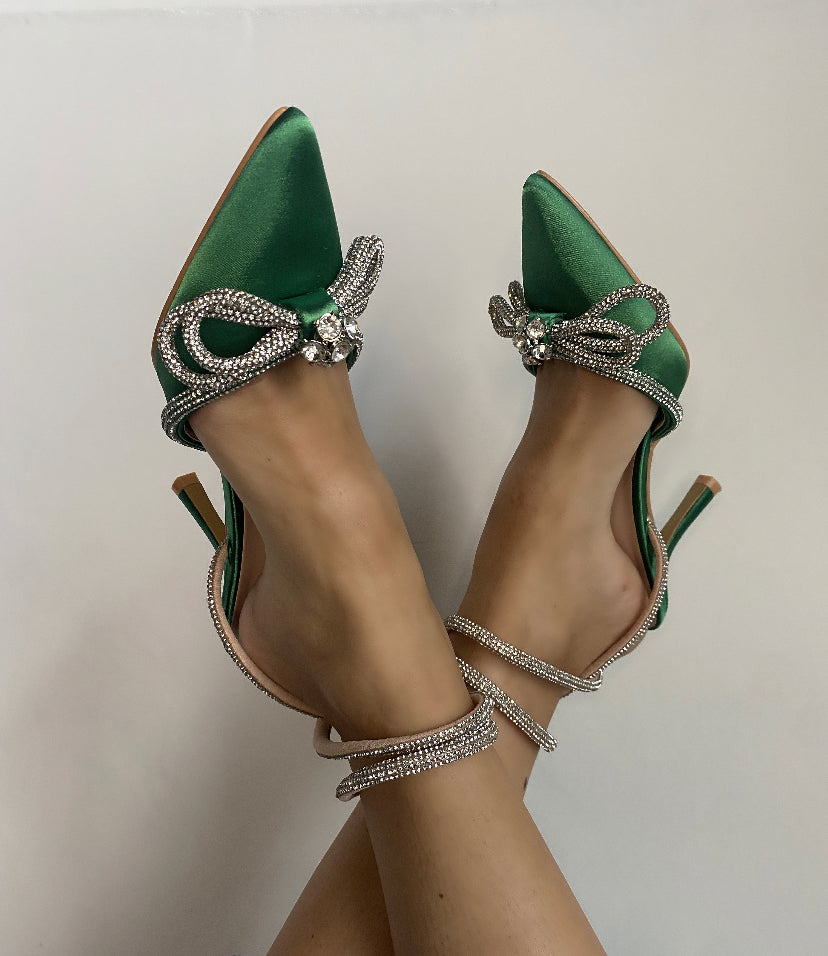 Decollete Diamond 8 - Satin Verde