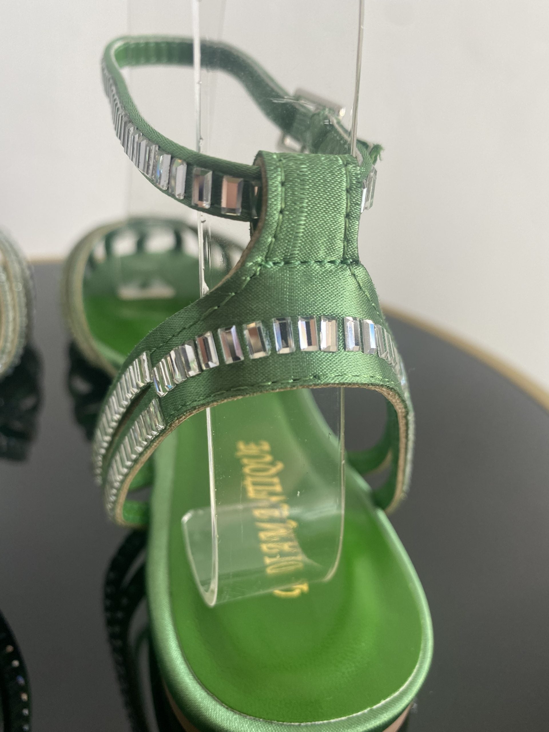 Sandali Tango Lover Shine Flat - Verde