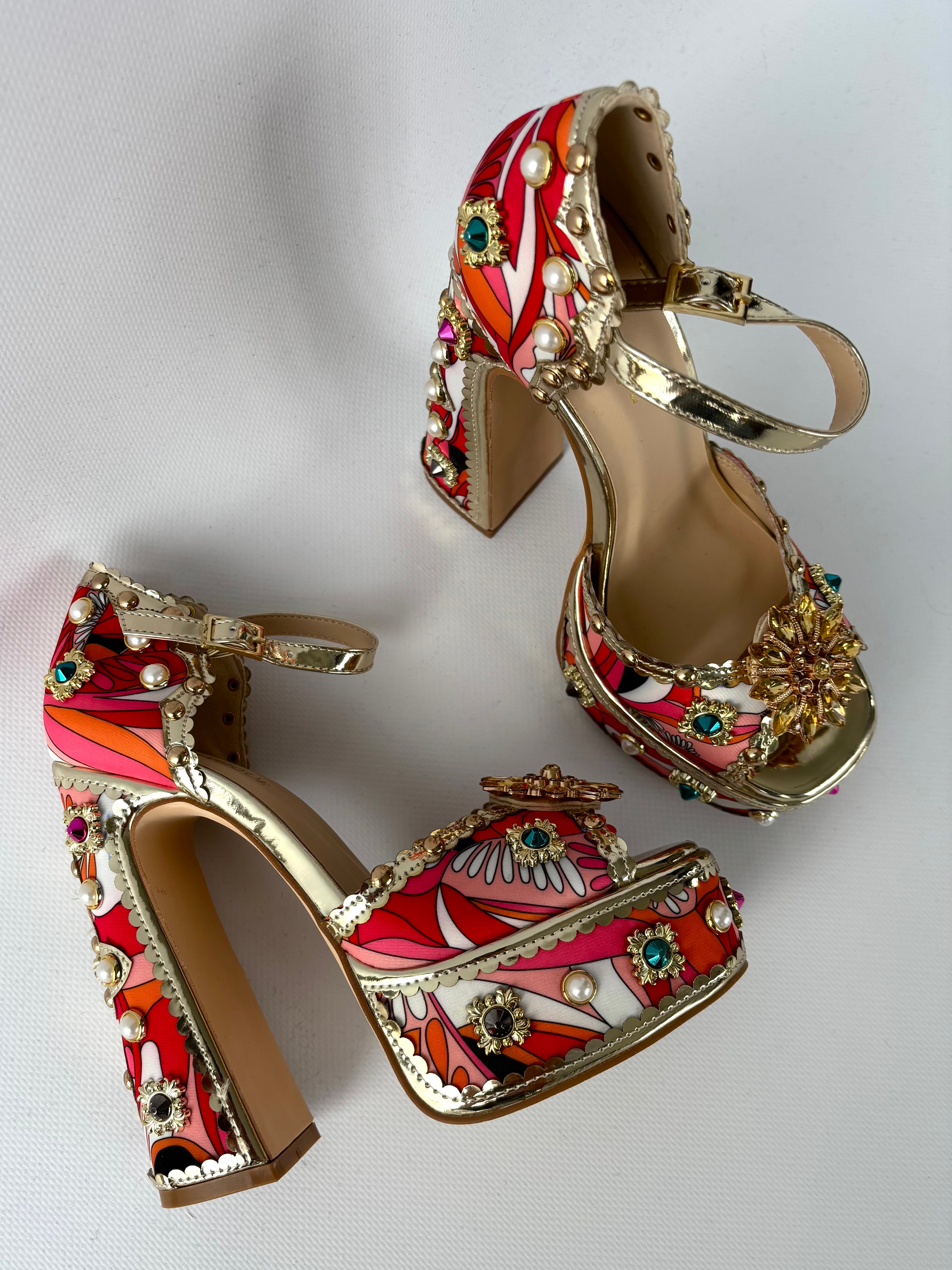 Sandali Sicily Super Platform - Rosso