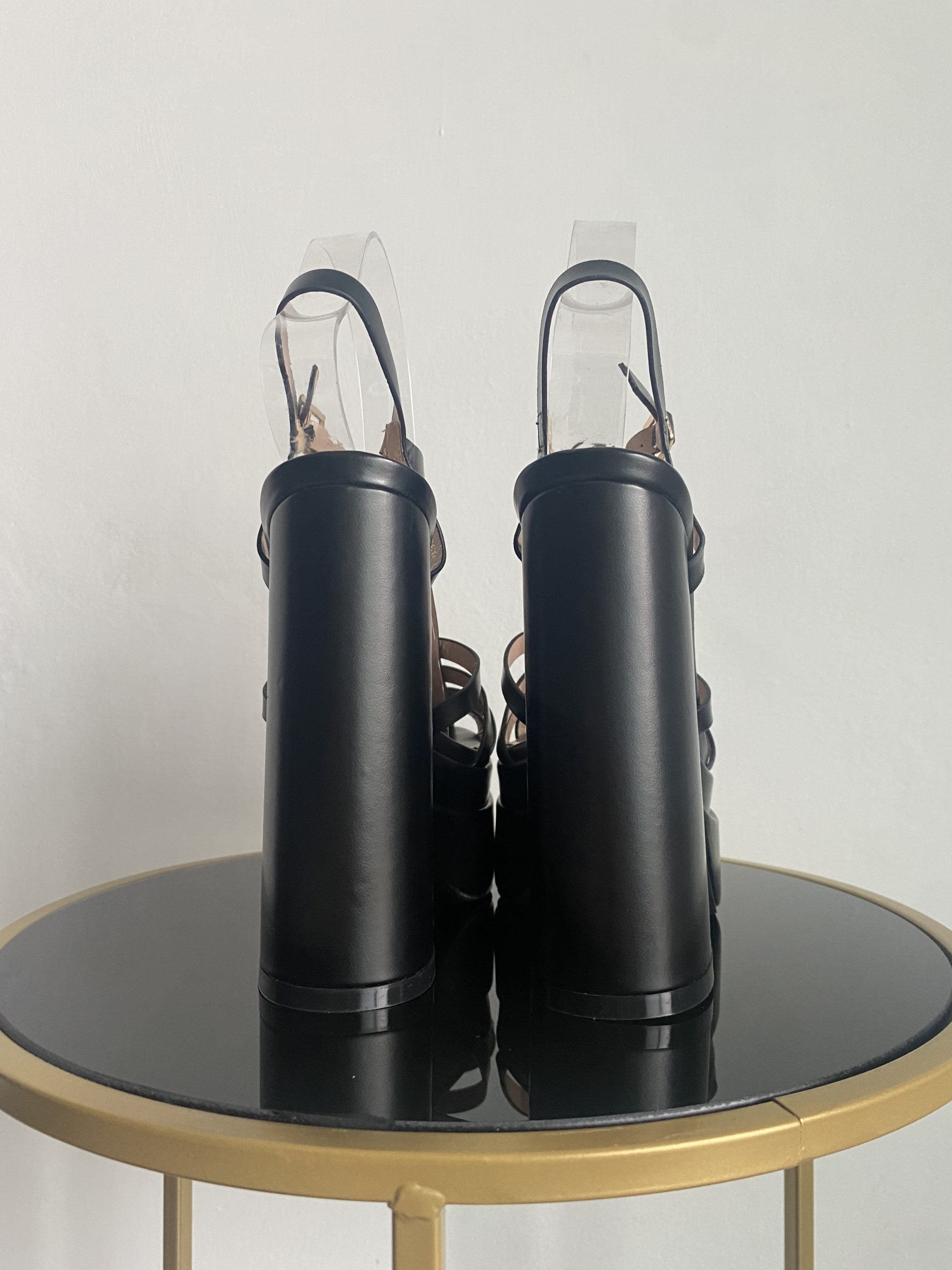 Sandali Platform Gladiatore - Nero