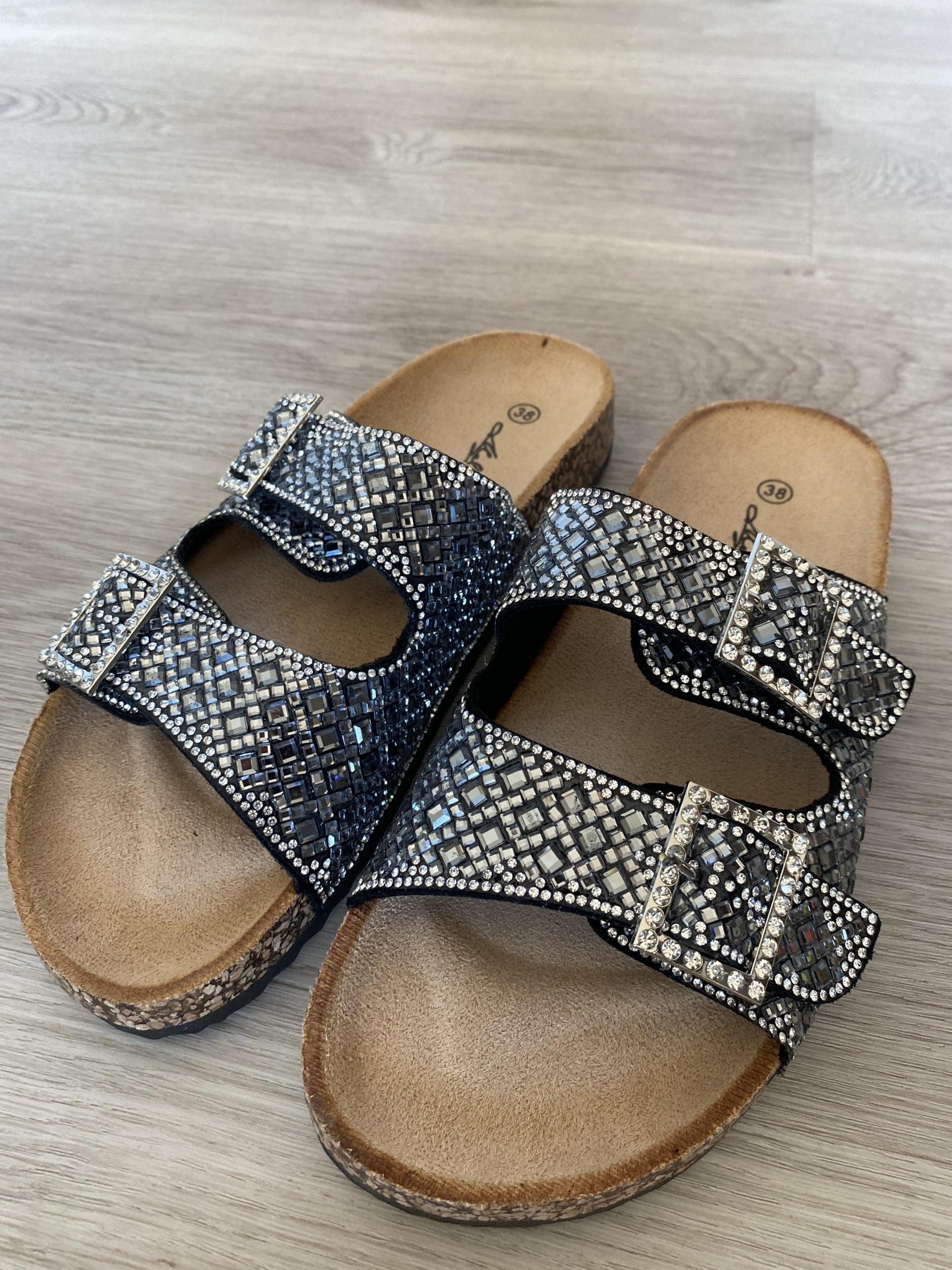 Sandali Birk Strass - Nero