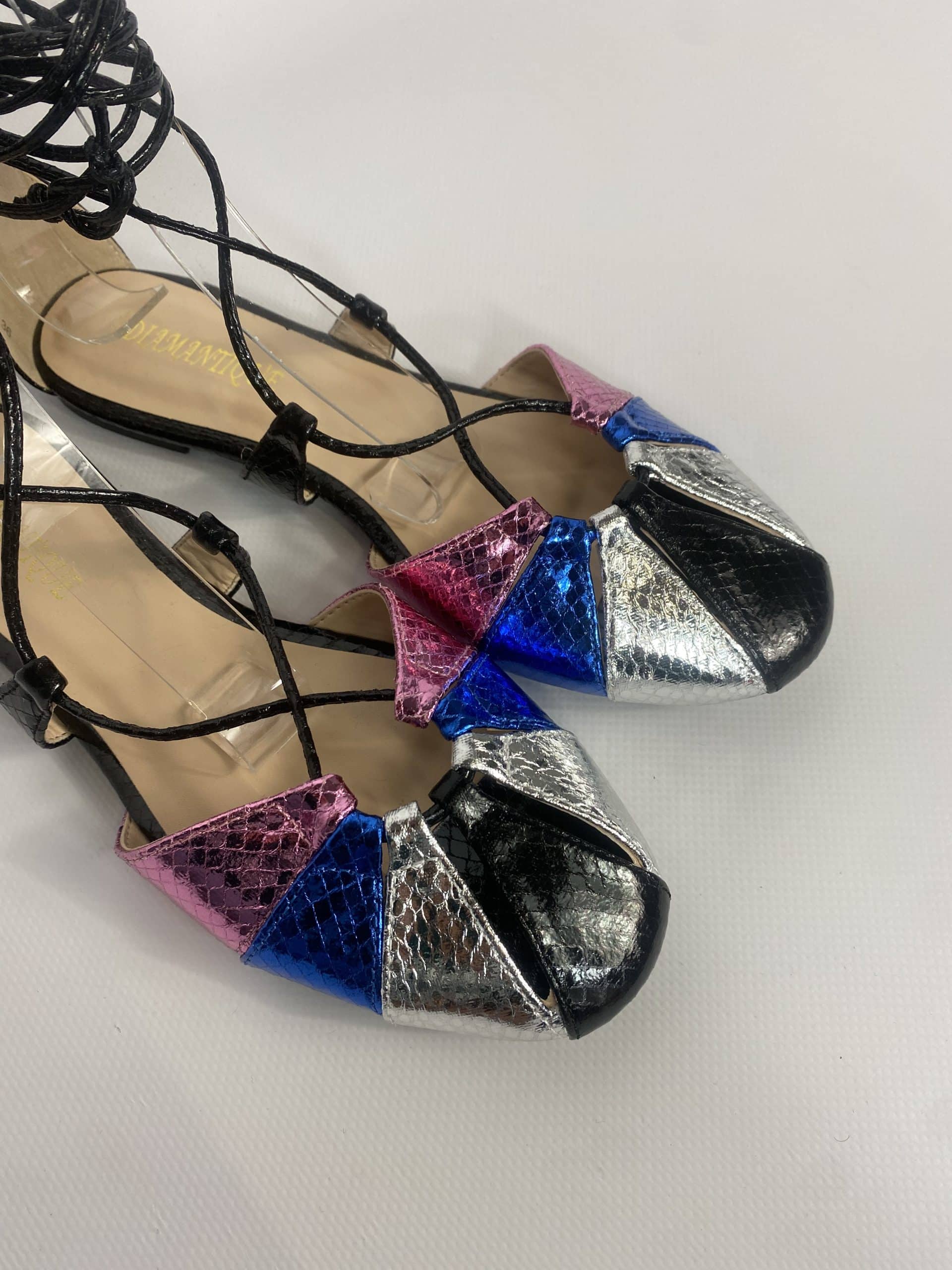 Sandali Flat Miley Alla Schiava  - Multicolor / Nero
