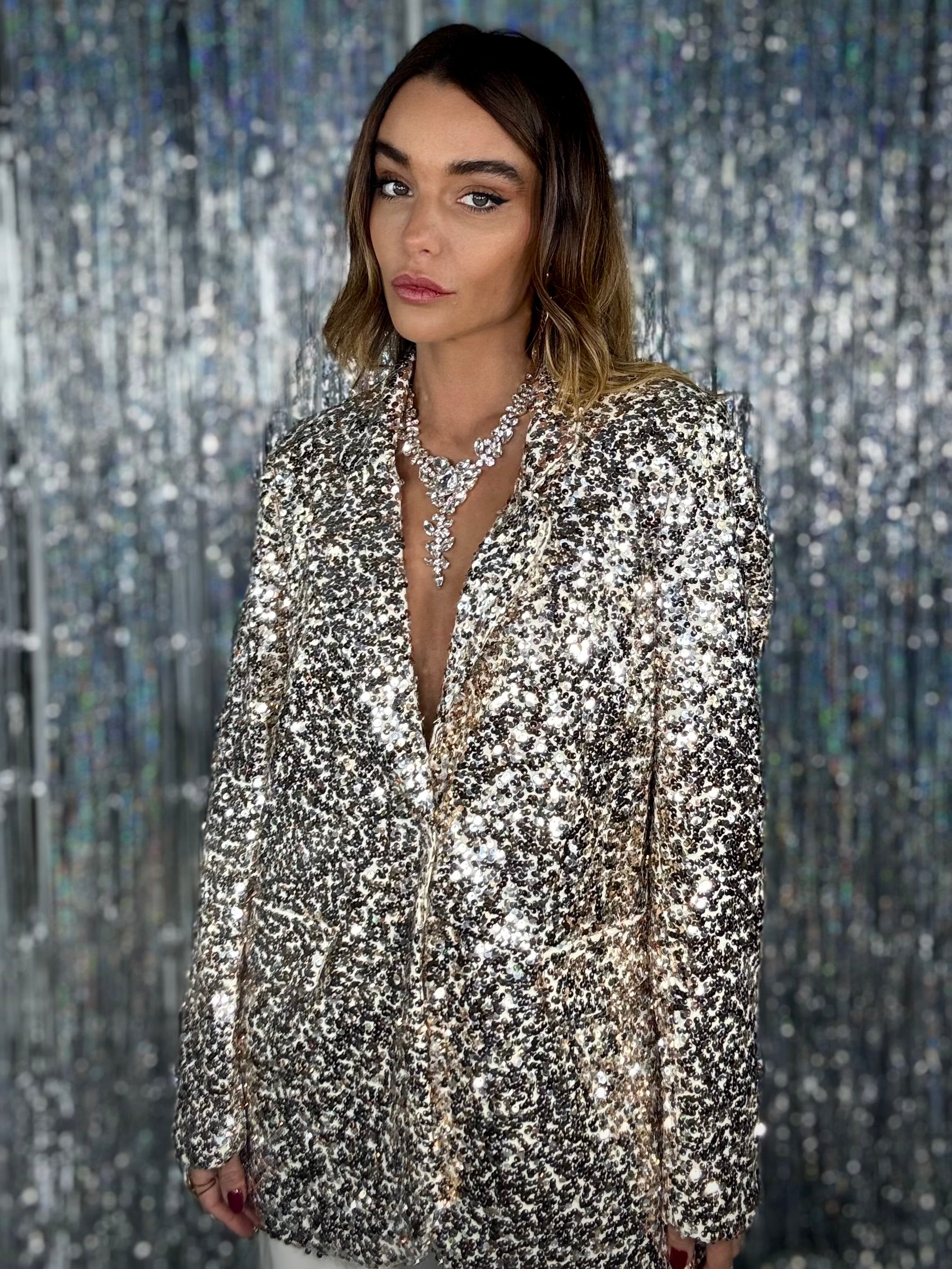 Blazer Paillettes - Oro.
