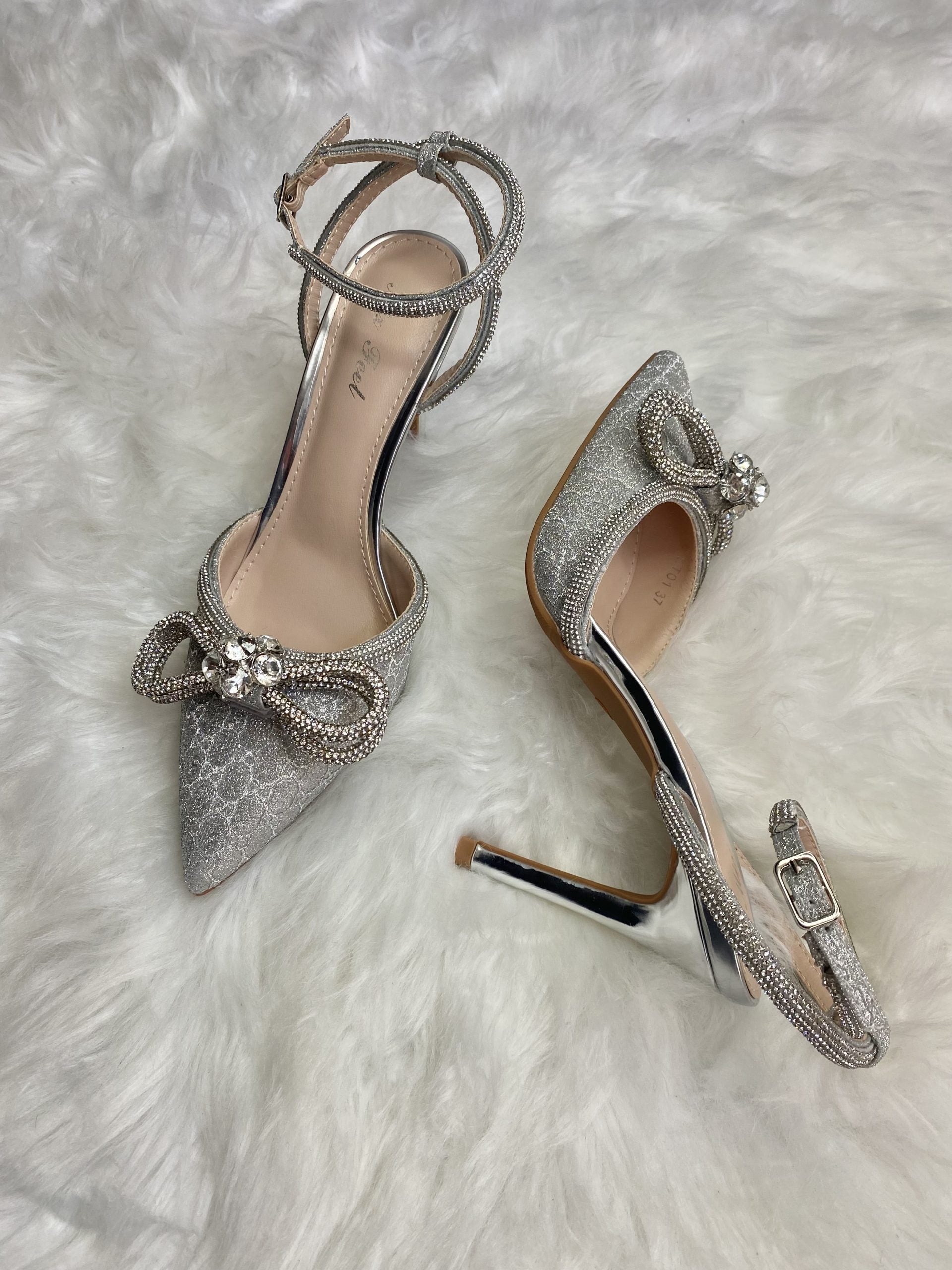 Decollete New Diamond - Glitter Argento