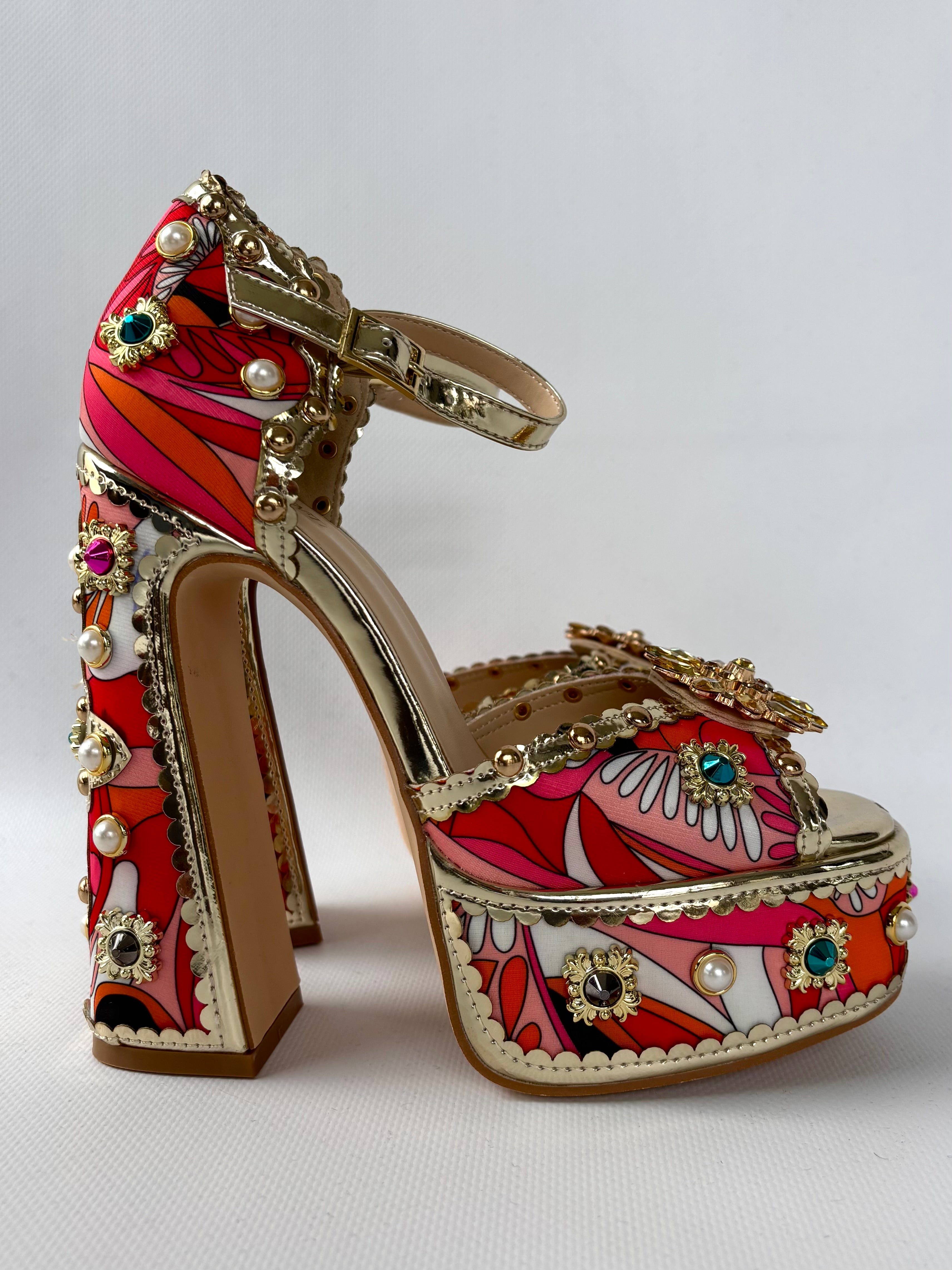 Sandali Sicily Super Platform - Rosso
