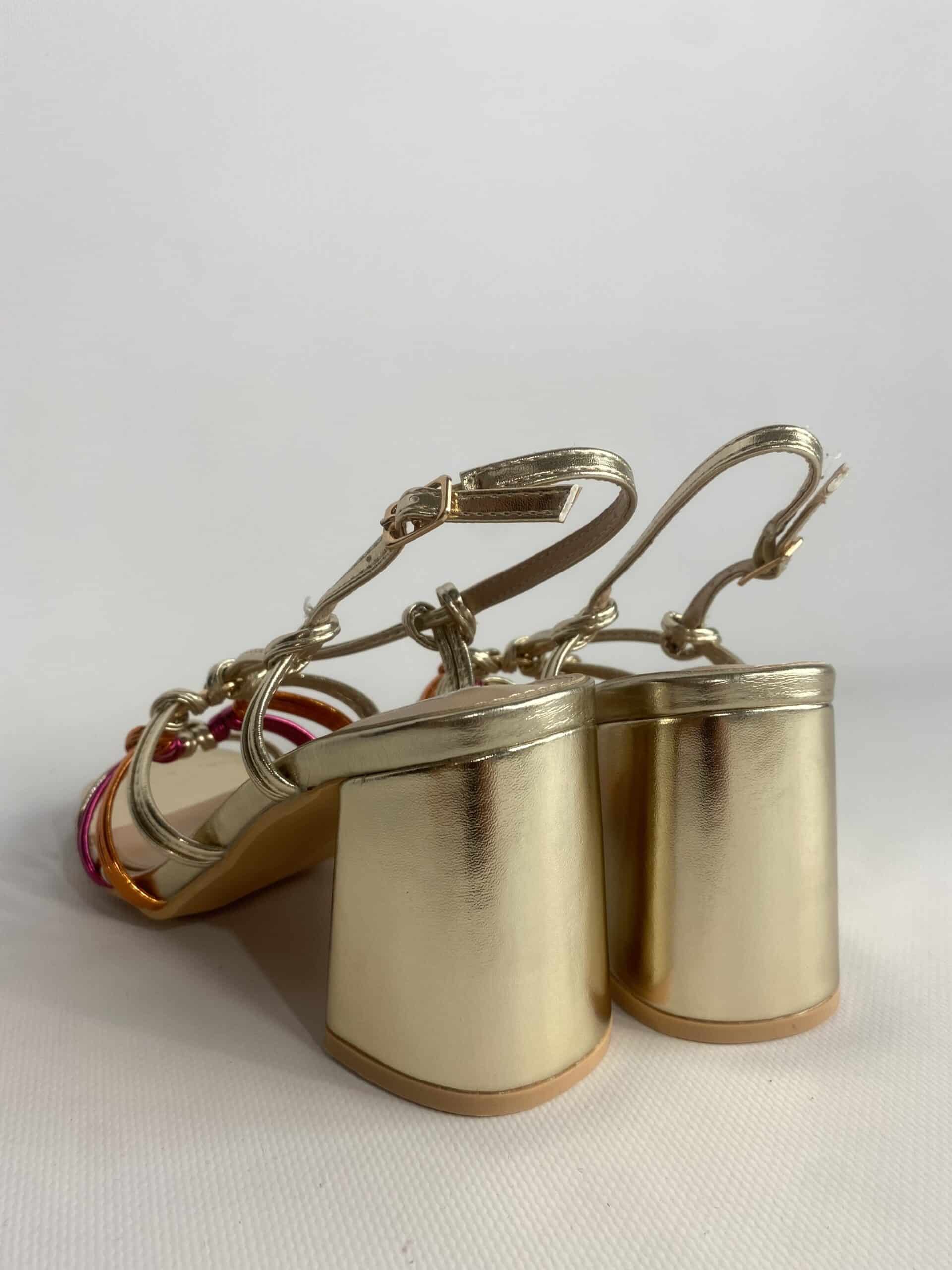 Sandali Michelle Comfort Heels - Multicolor / Oro