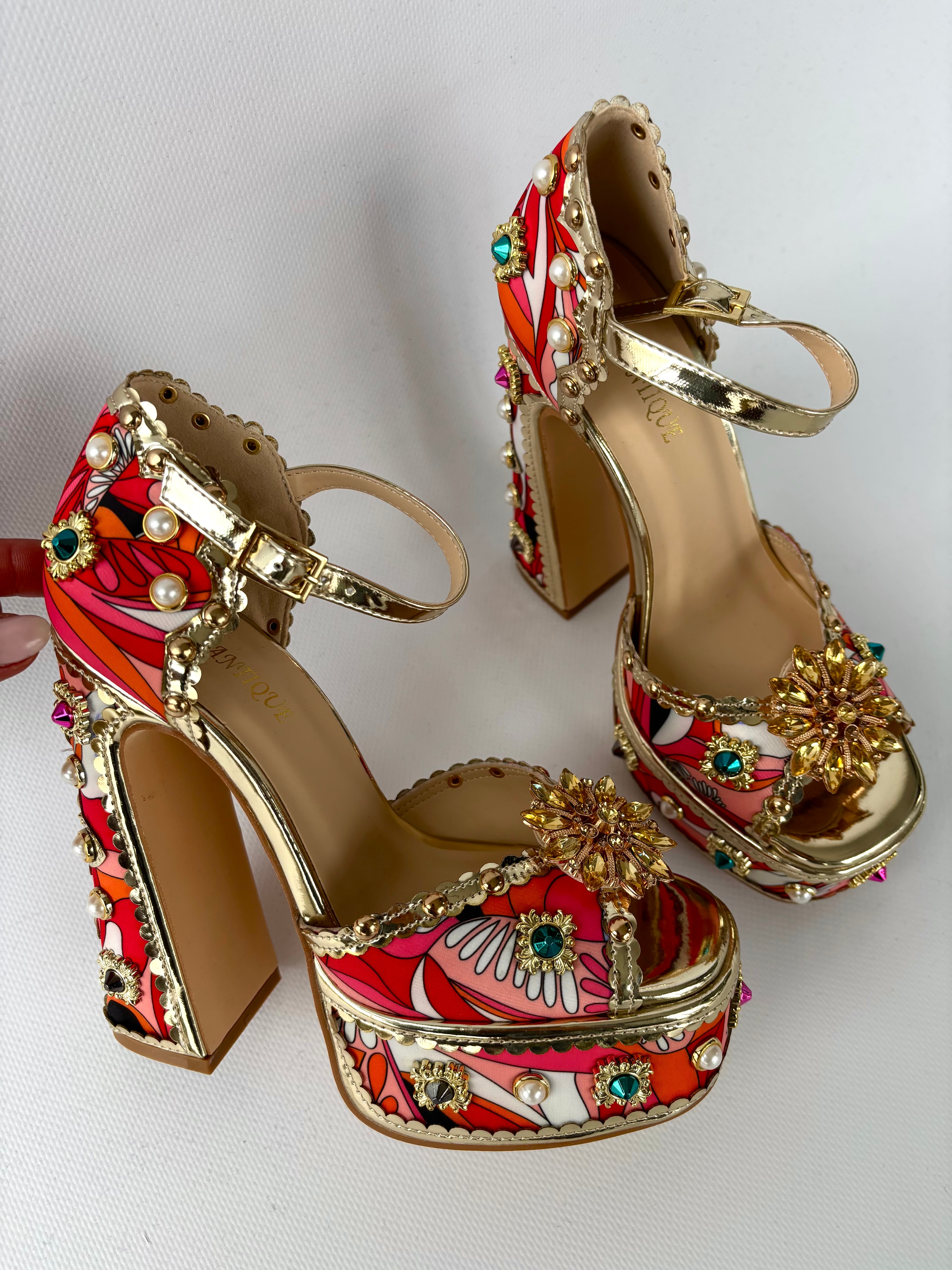Sandali Sicily Super Platform - Rosso