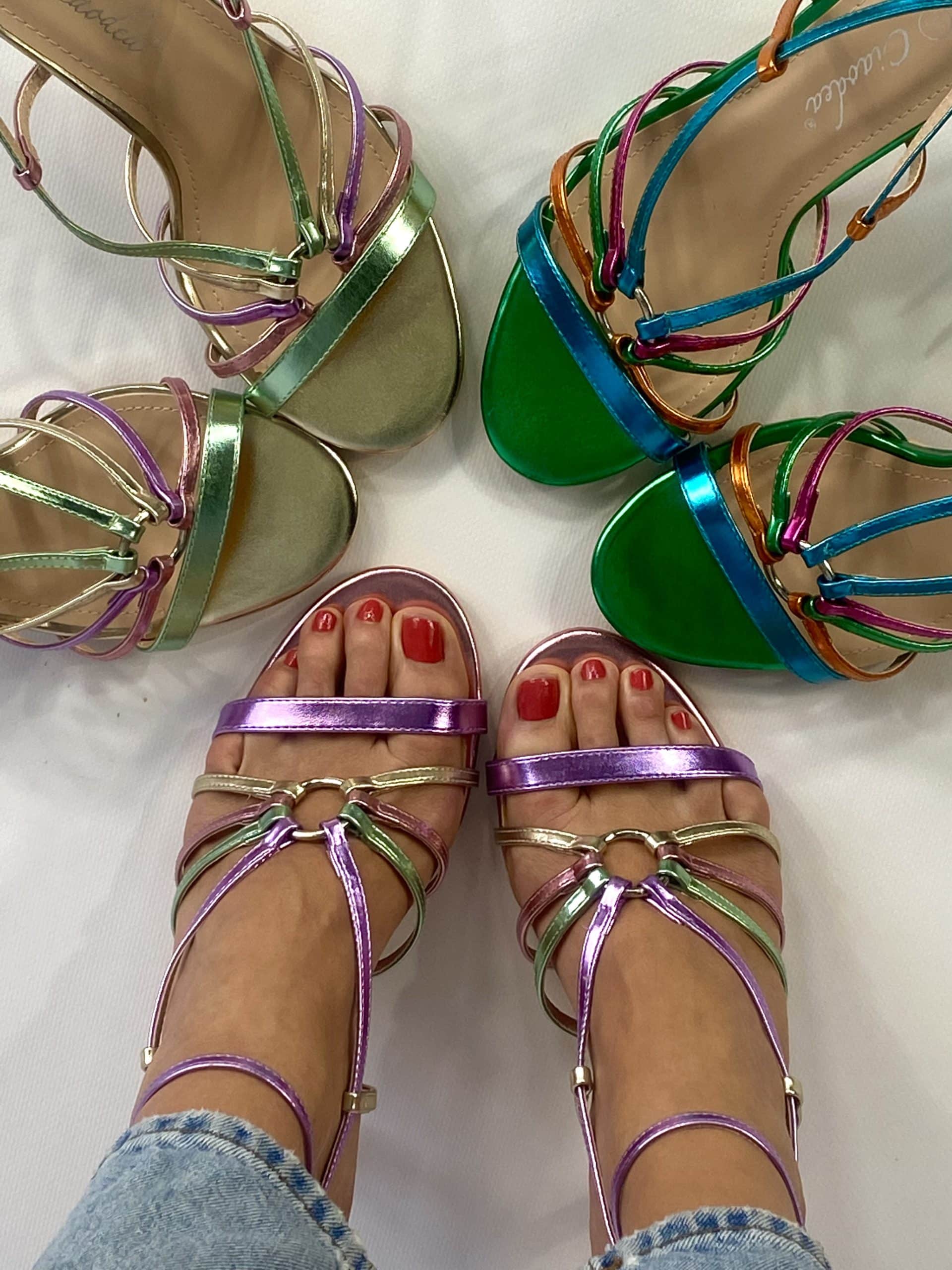 Sandali Ring - Multicolor / Oro.
