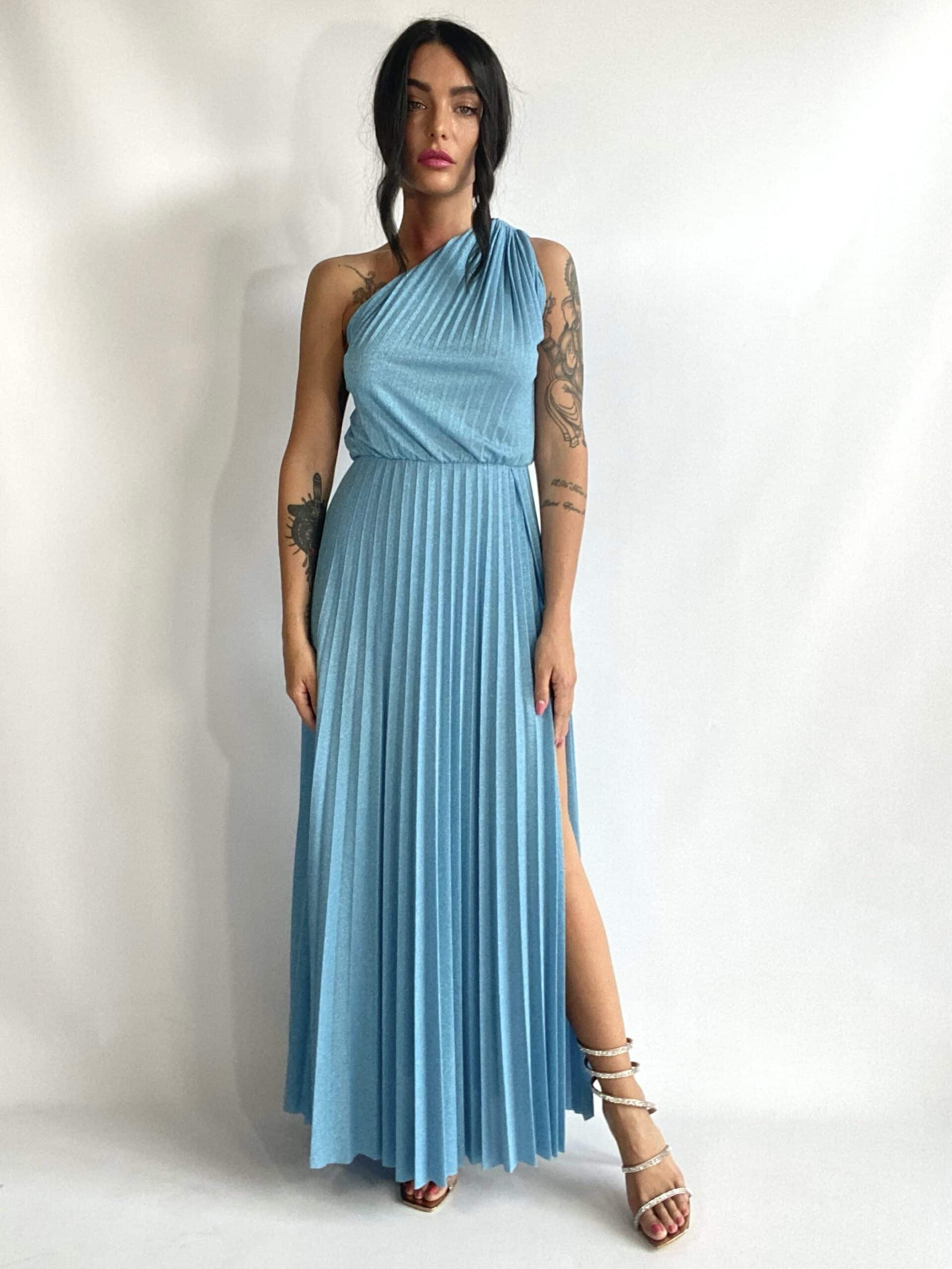 Maxi Dress 80s - Azzurro