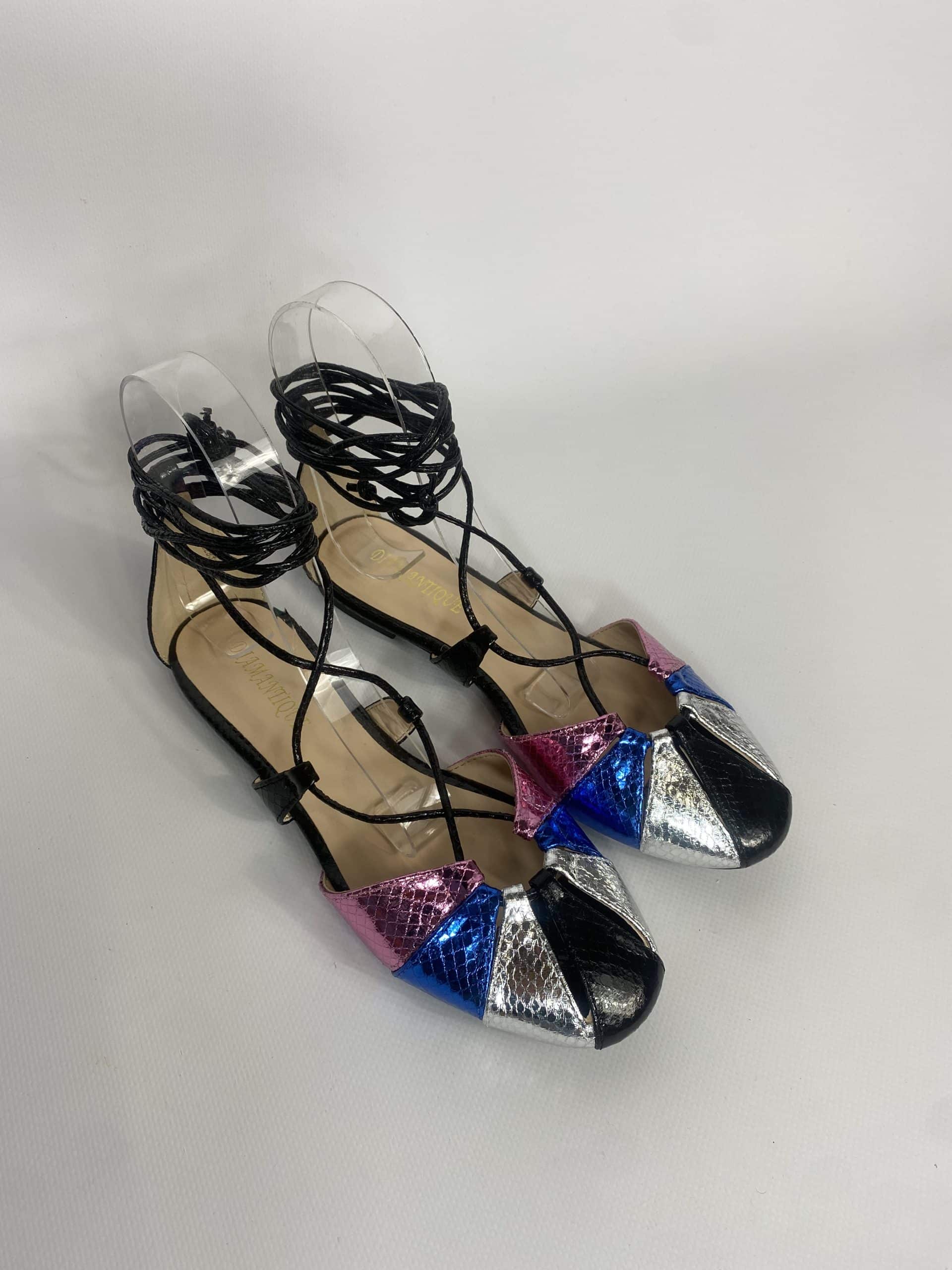 Sandali Flat Miley Alla Schiava  - Multicolor / Nero