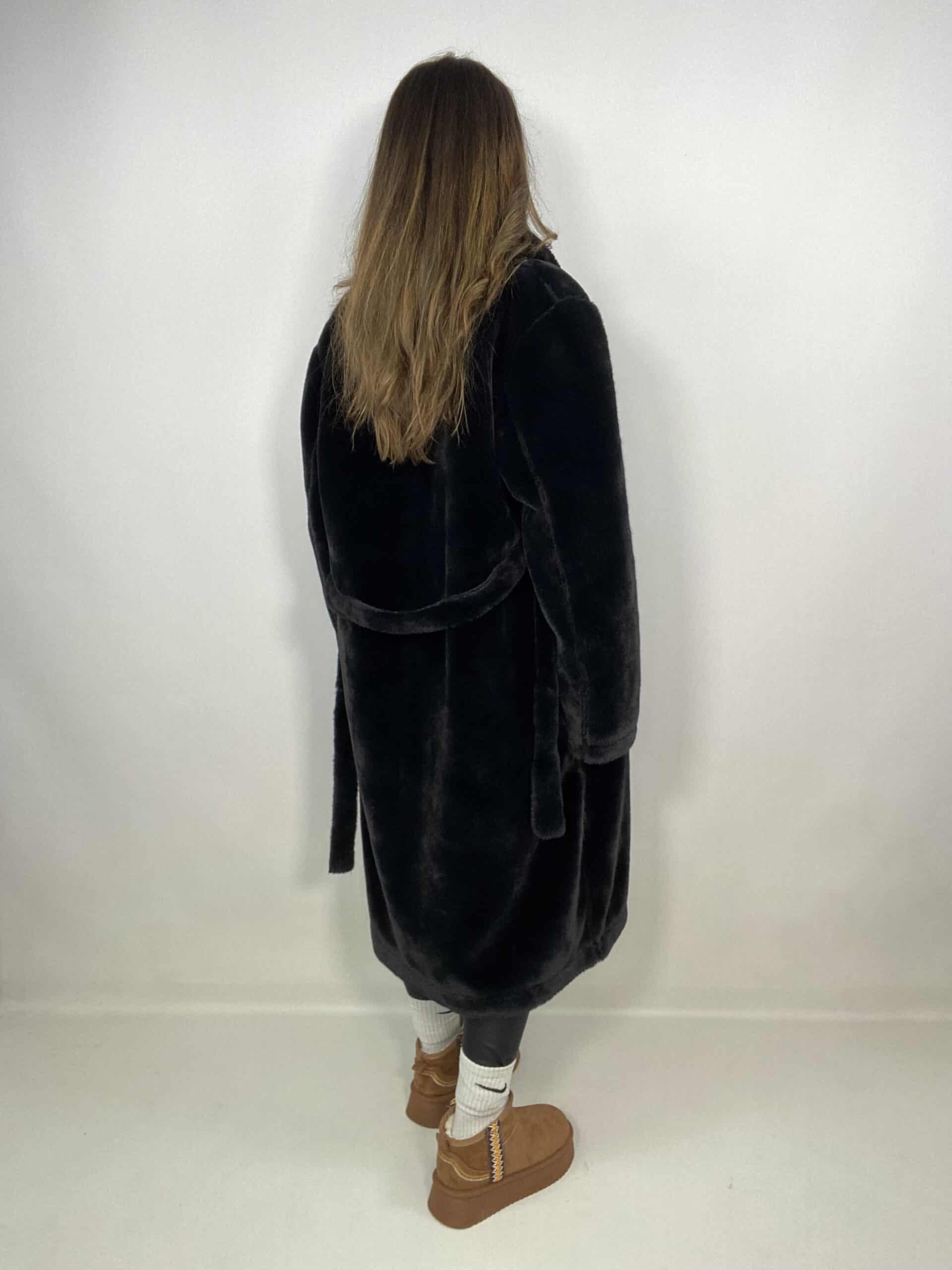 Eco Pelliccia Lunga Super Soft -  Nero