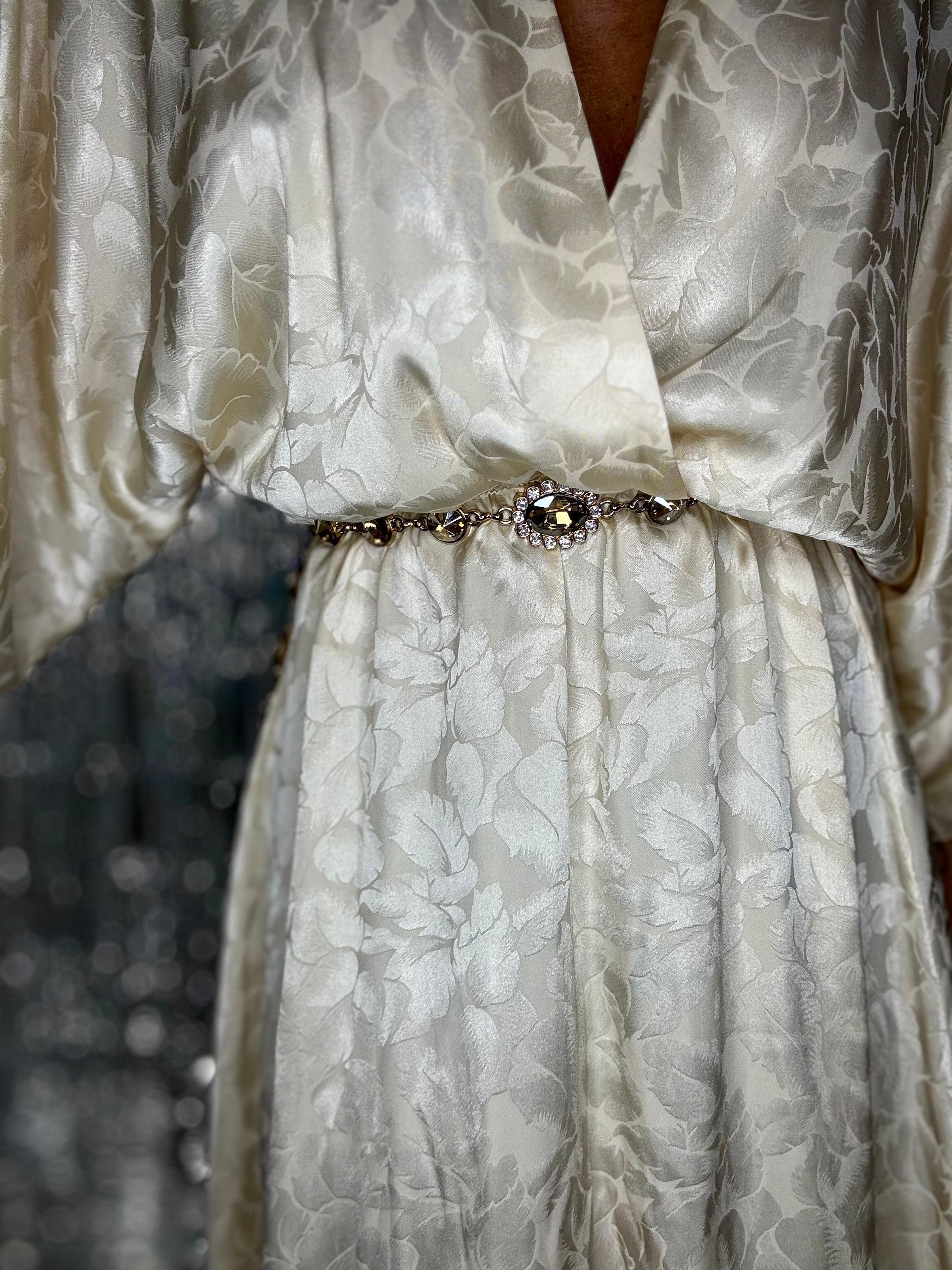 Maxi Dress Kimono - Crema