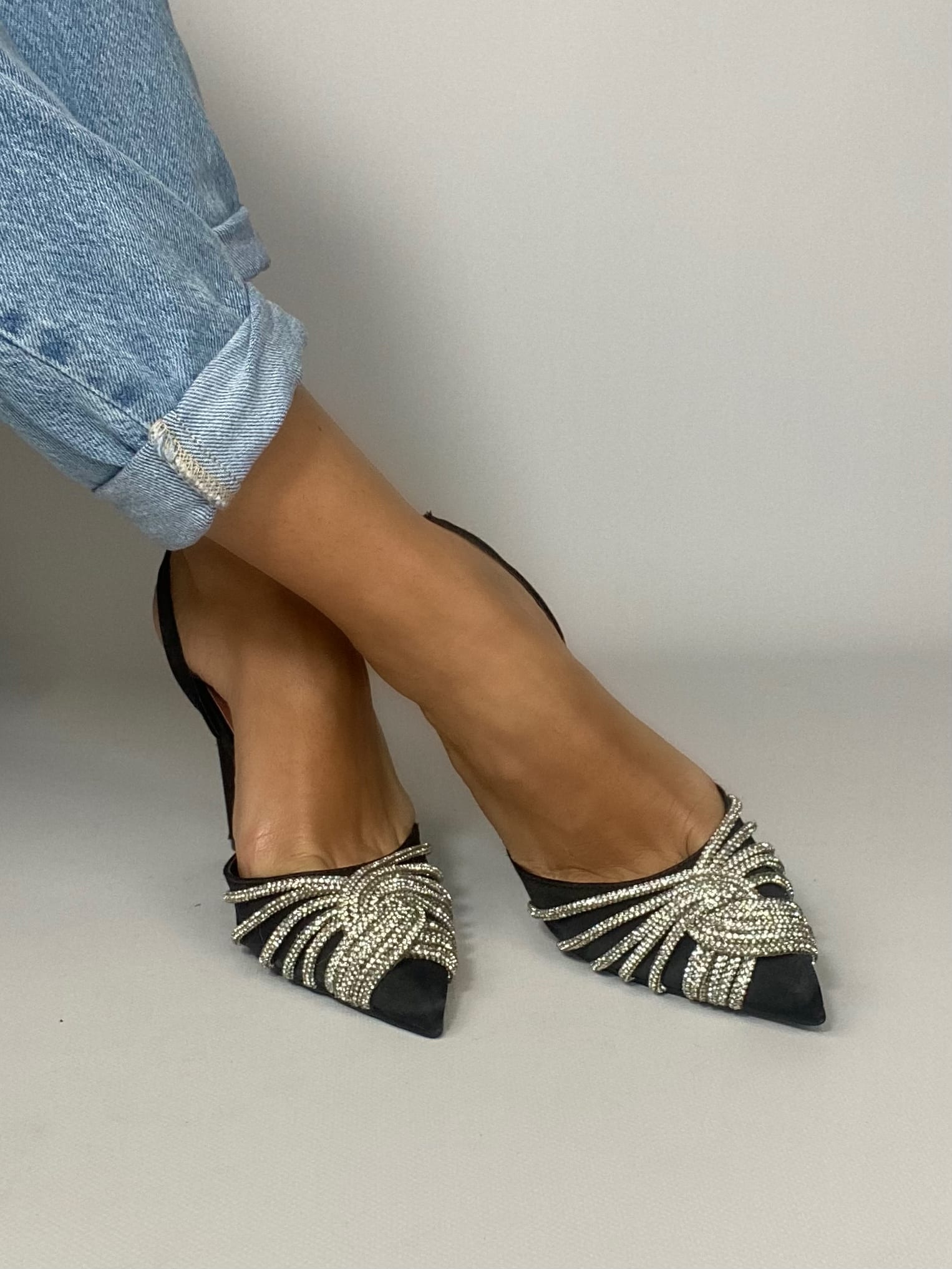 Slingback Glam Shine - Blu