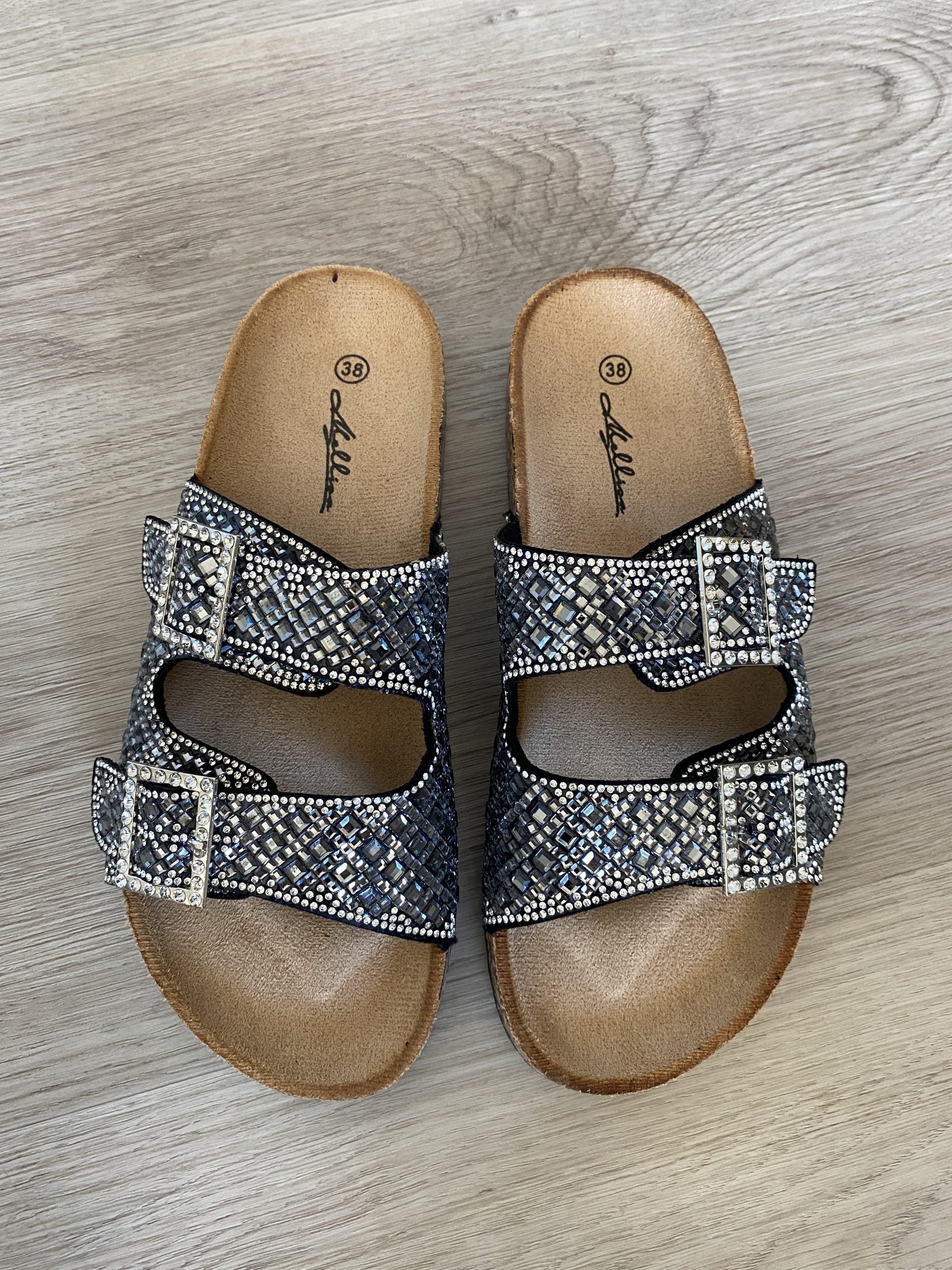 Sandali Birk Strass - Nero