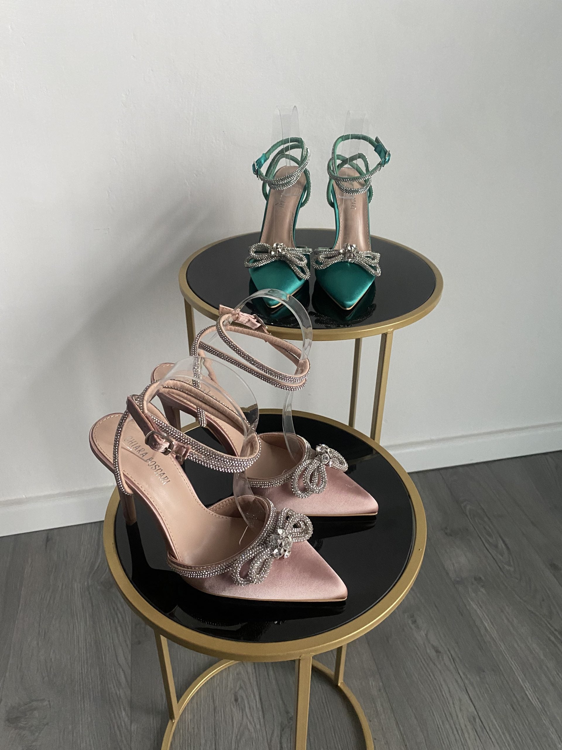 Decollete Diamond - Satin Verde Smeraldo