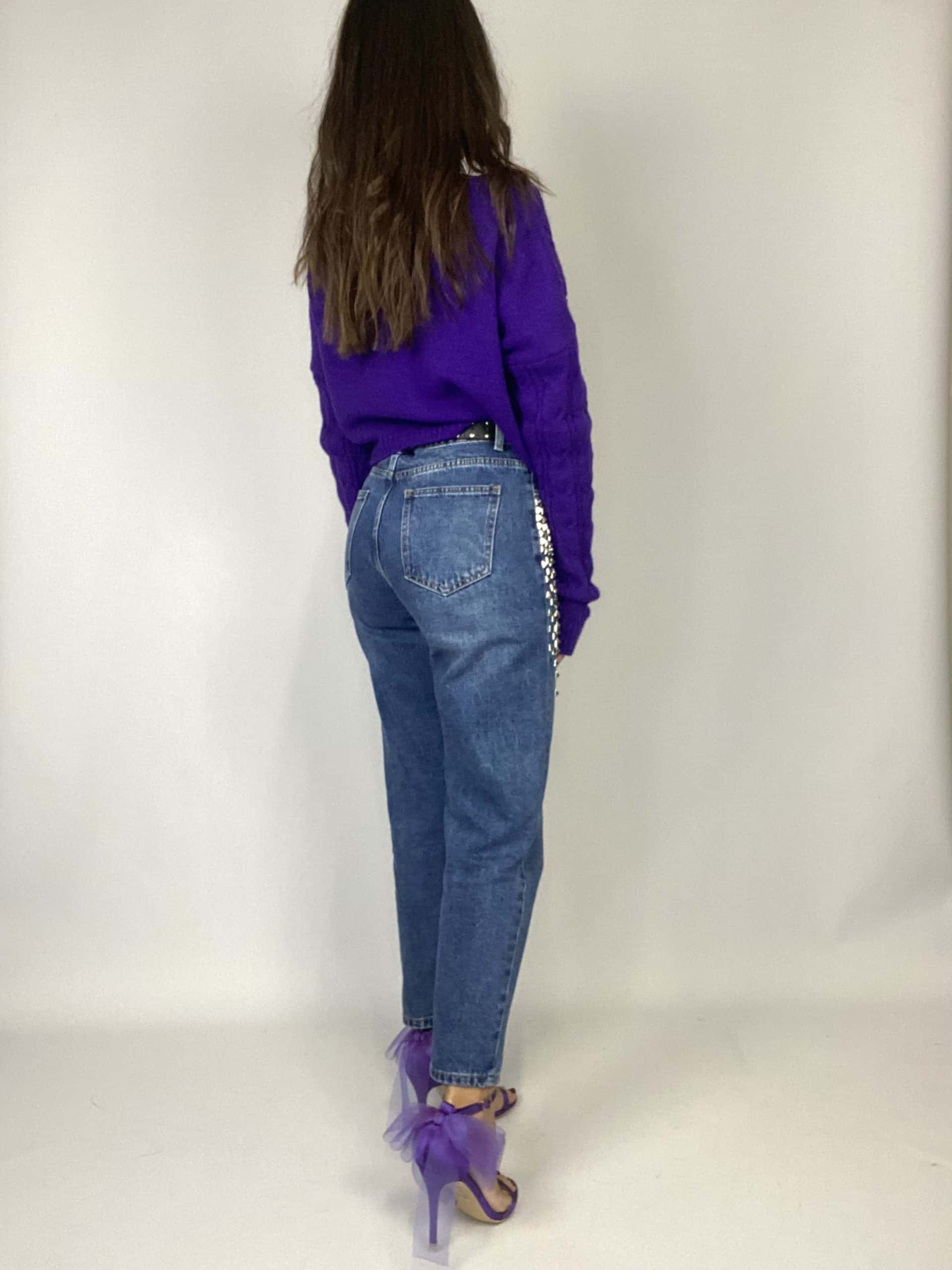 Sandalo con Fiocco in Tulle - Viola