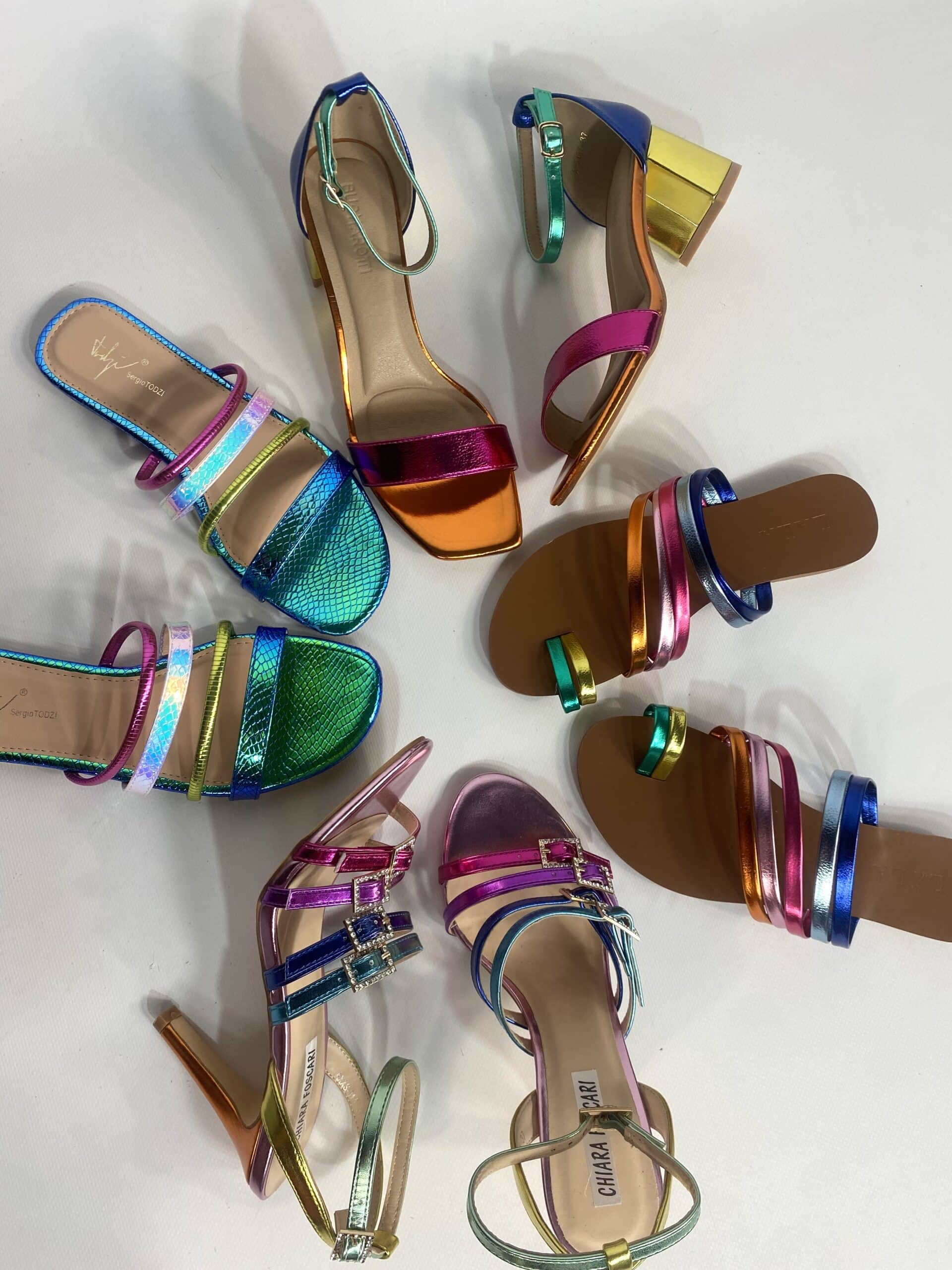 Ciabattina Mermaid - Multicolor / Verde