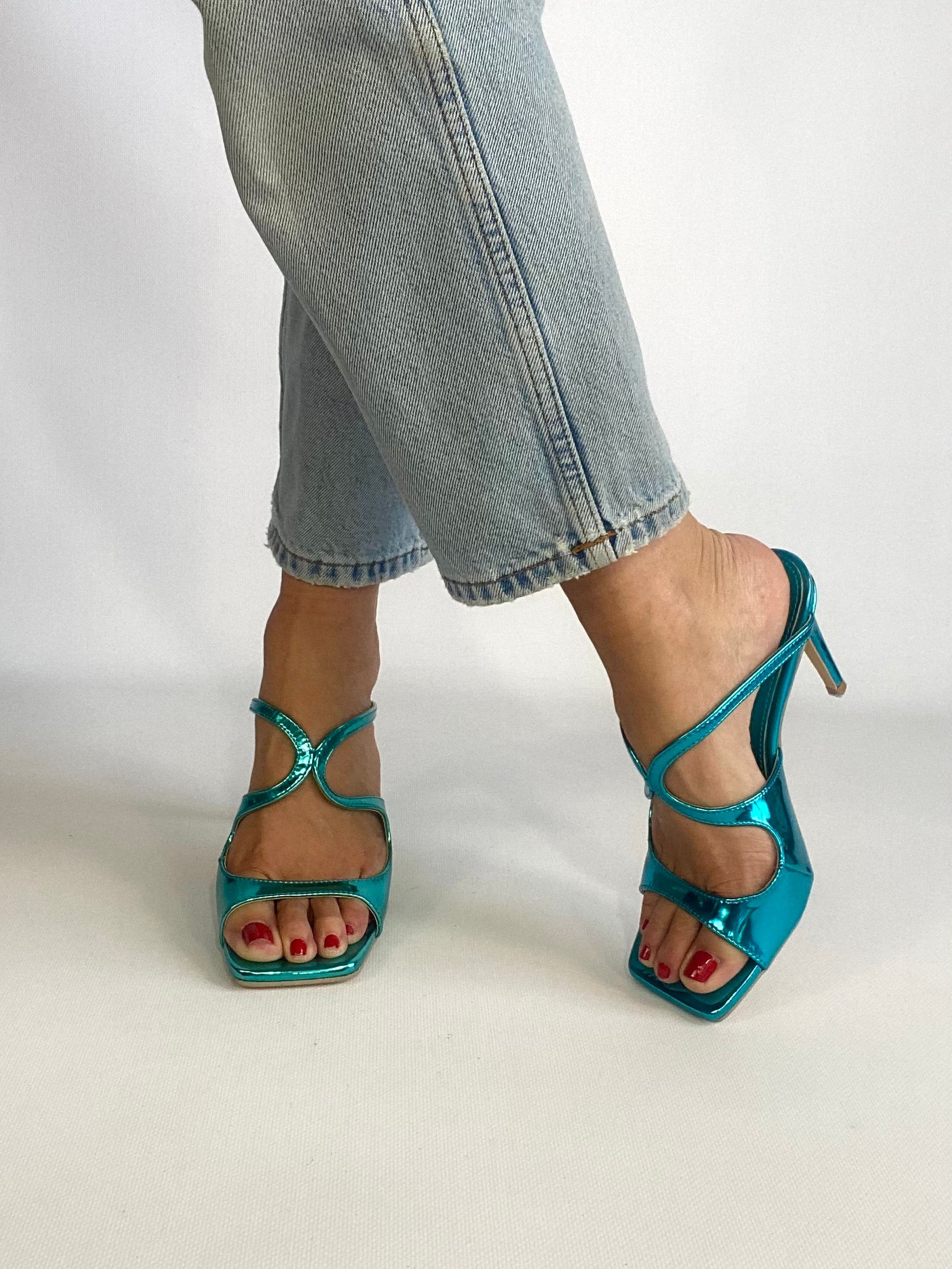 Mules Sally  - Azzurro