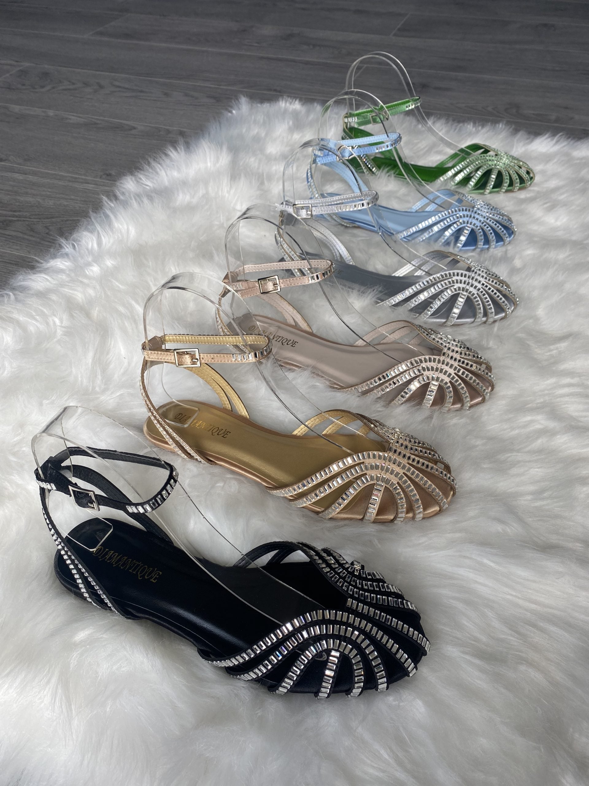 Sandali Tango Lover Shine Flat - Verde