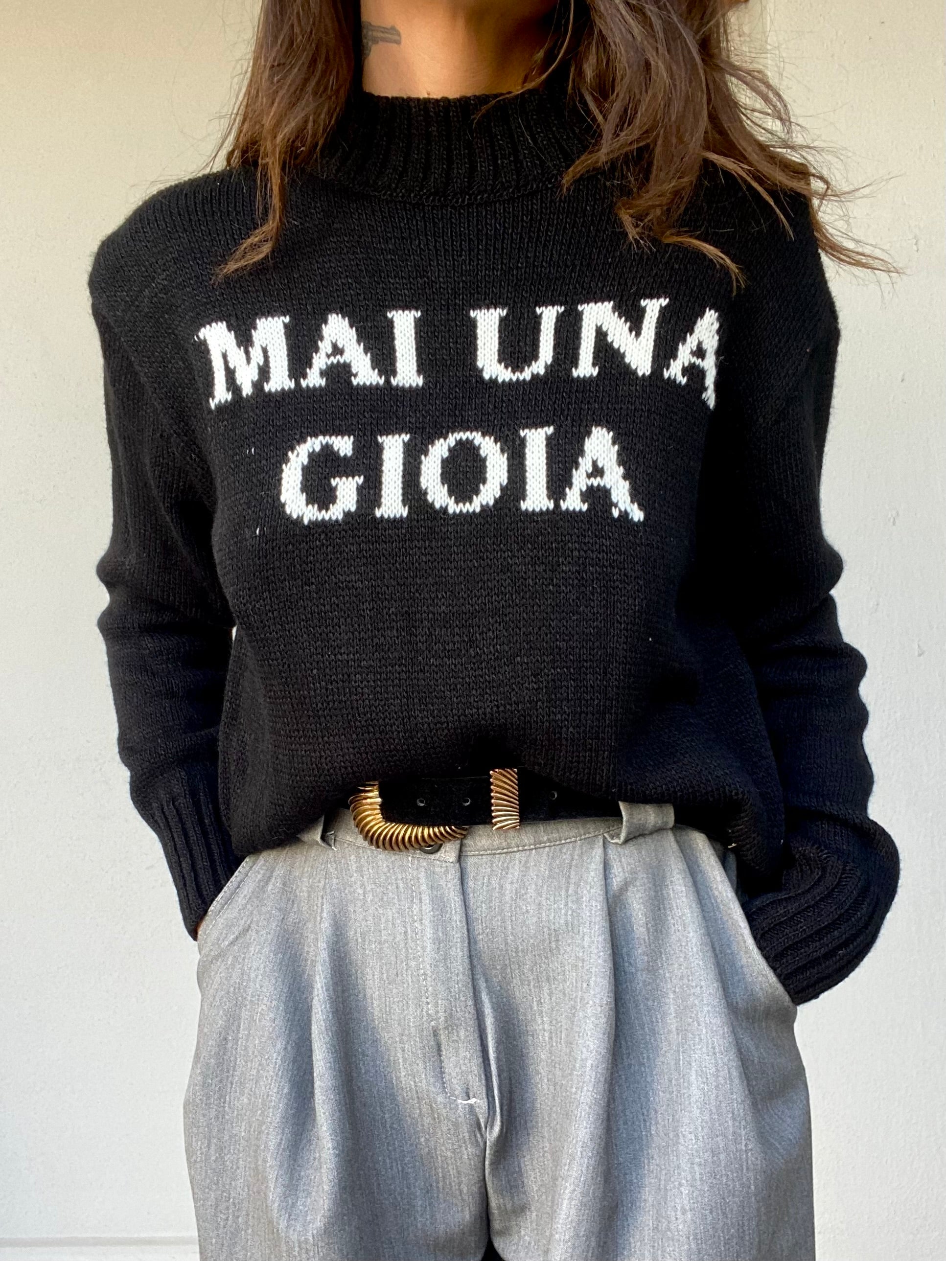 Maglia Mai Una Gioia - Nero