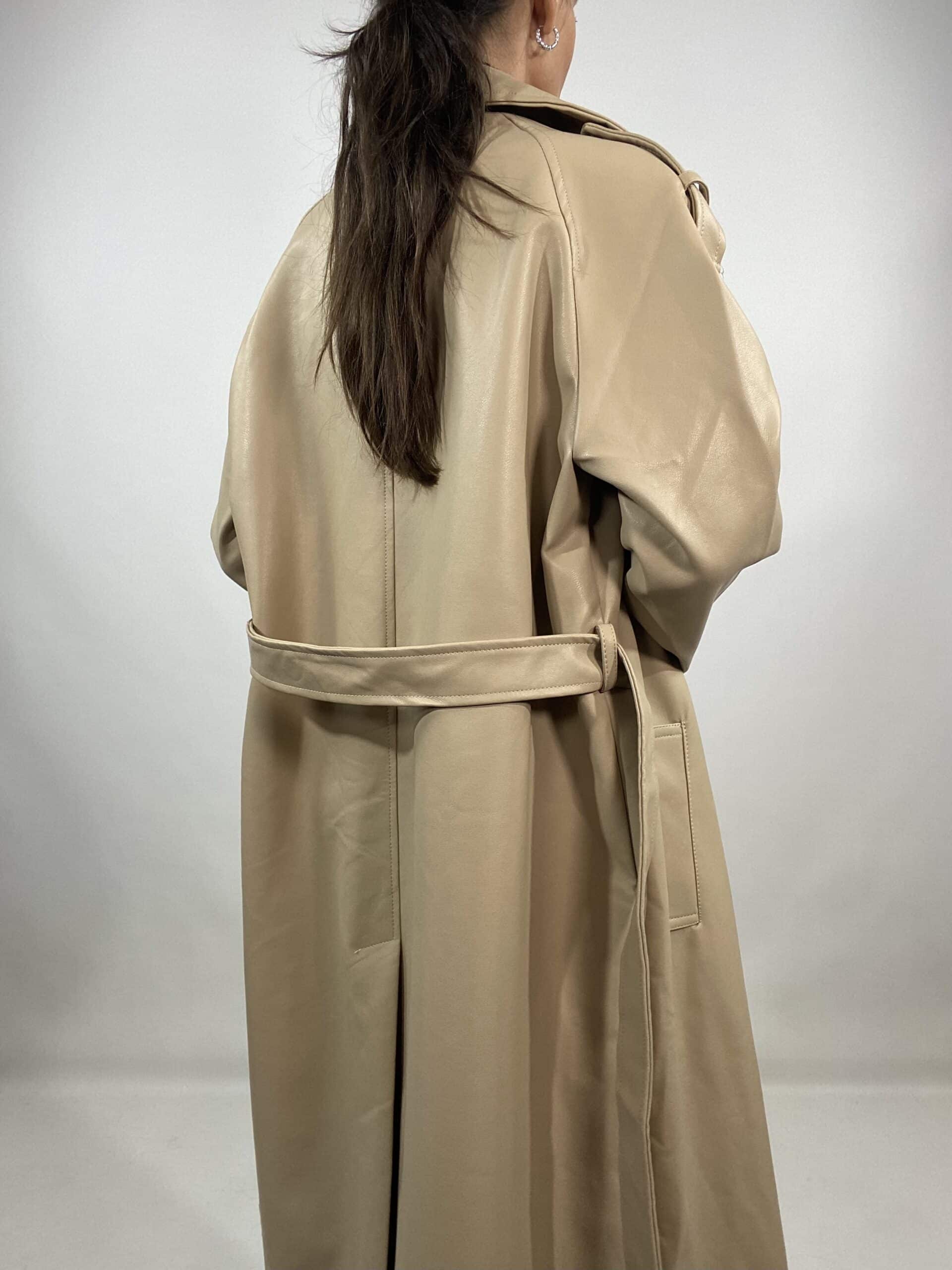 Trench Oversize Ecopelle  - Beige