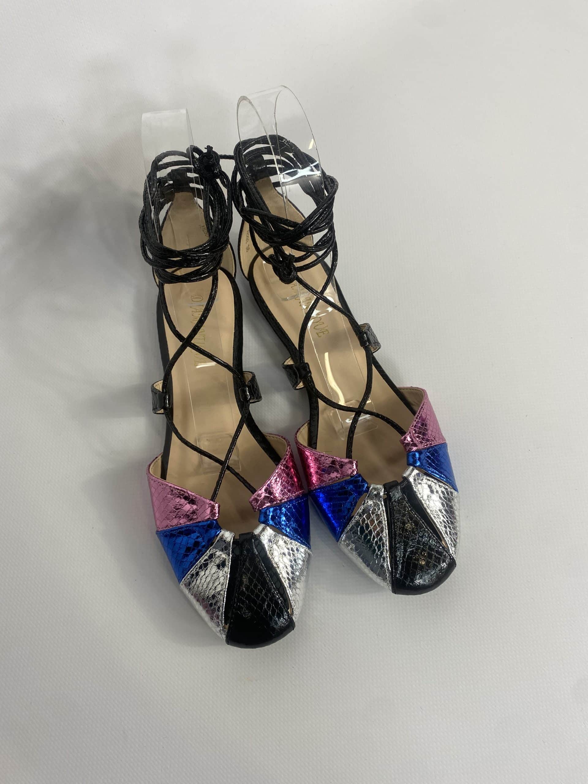 Sandali Flat Miley Alla Schiava  - Multicolor / Nero