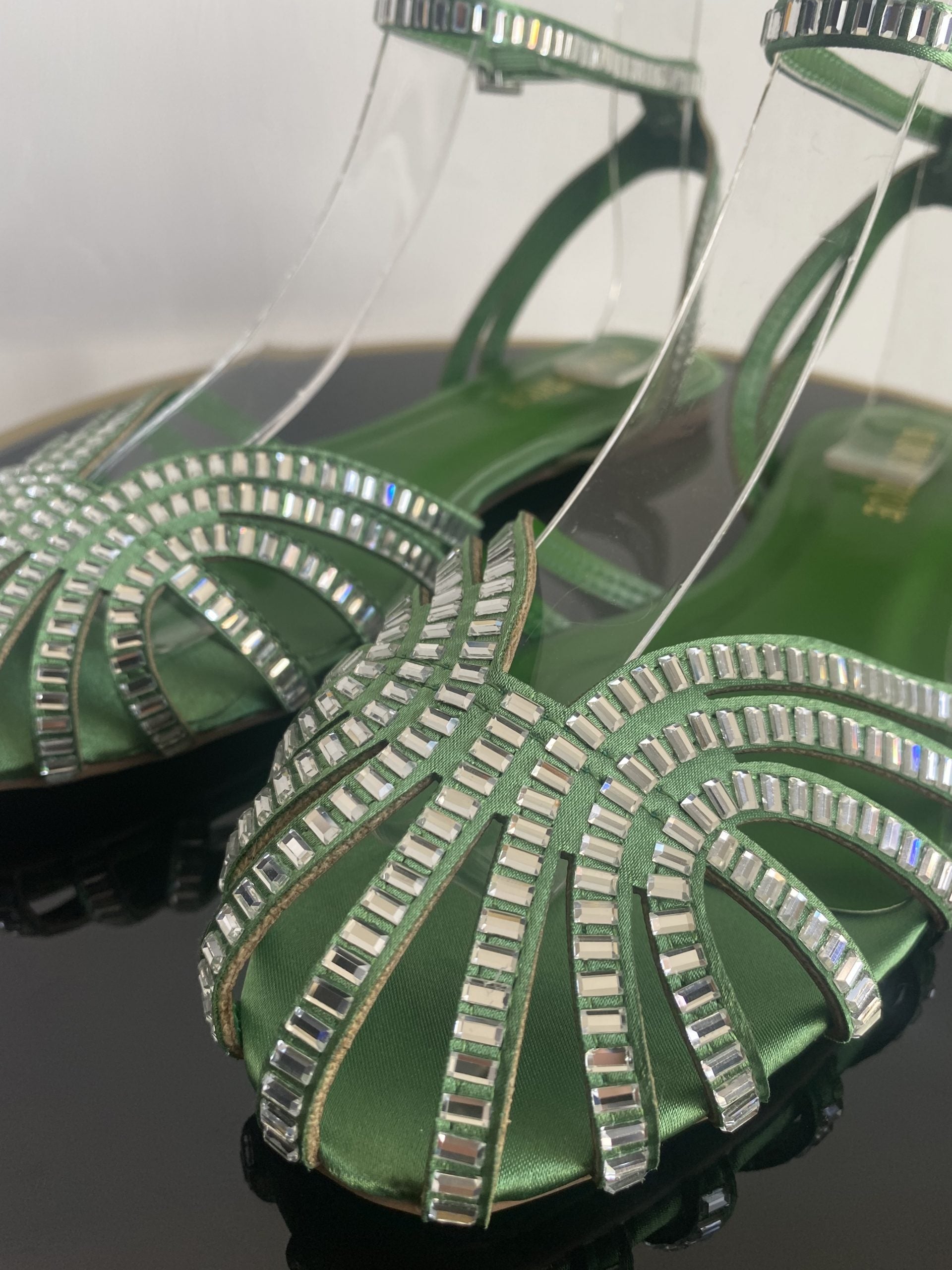 Sandali Tango Lover Shine Flat - Verde