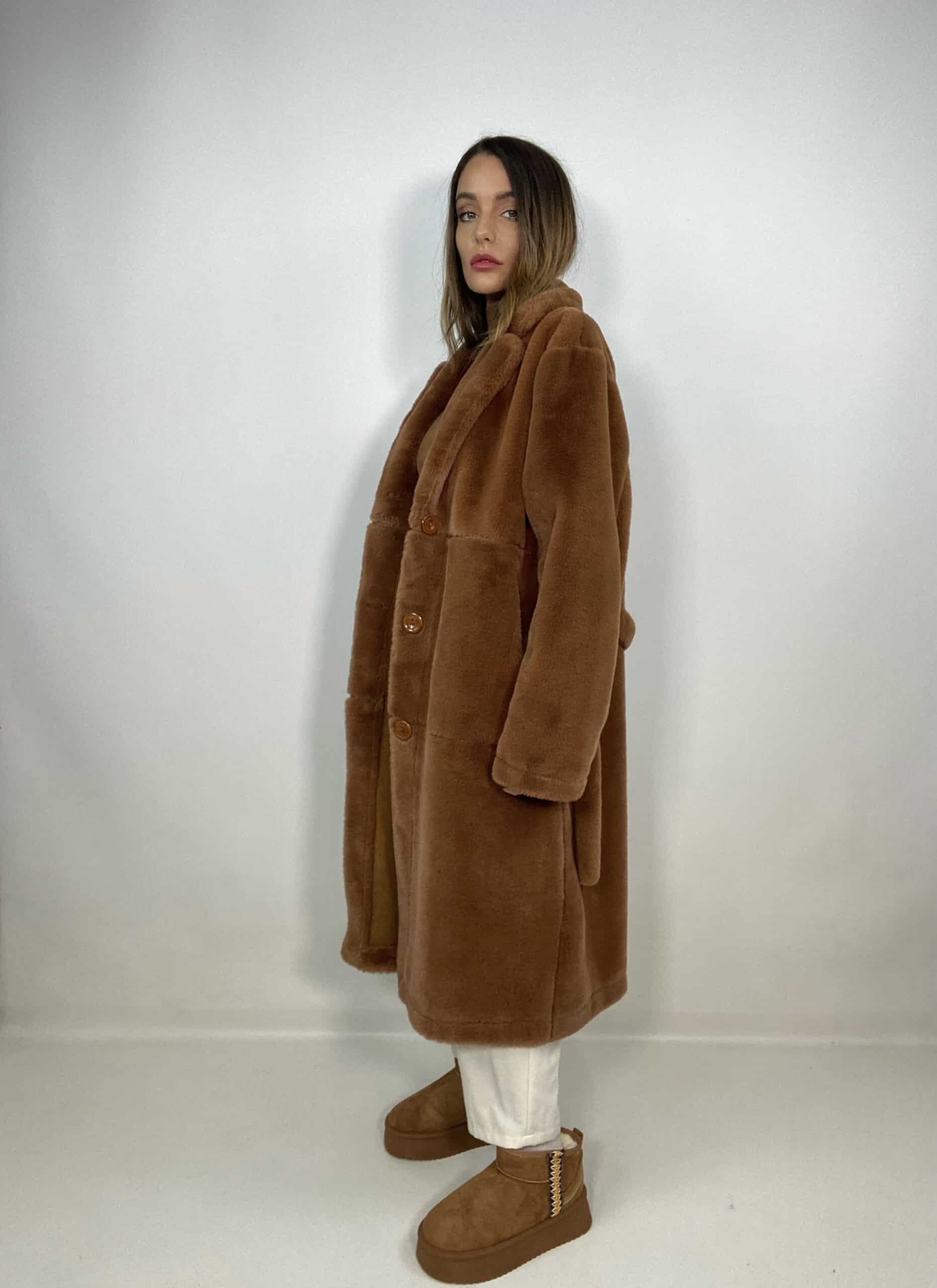 Eco Pelliccia Lunga Super Soft - Marrone