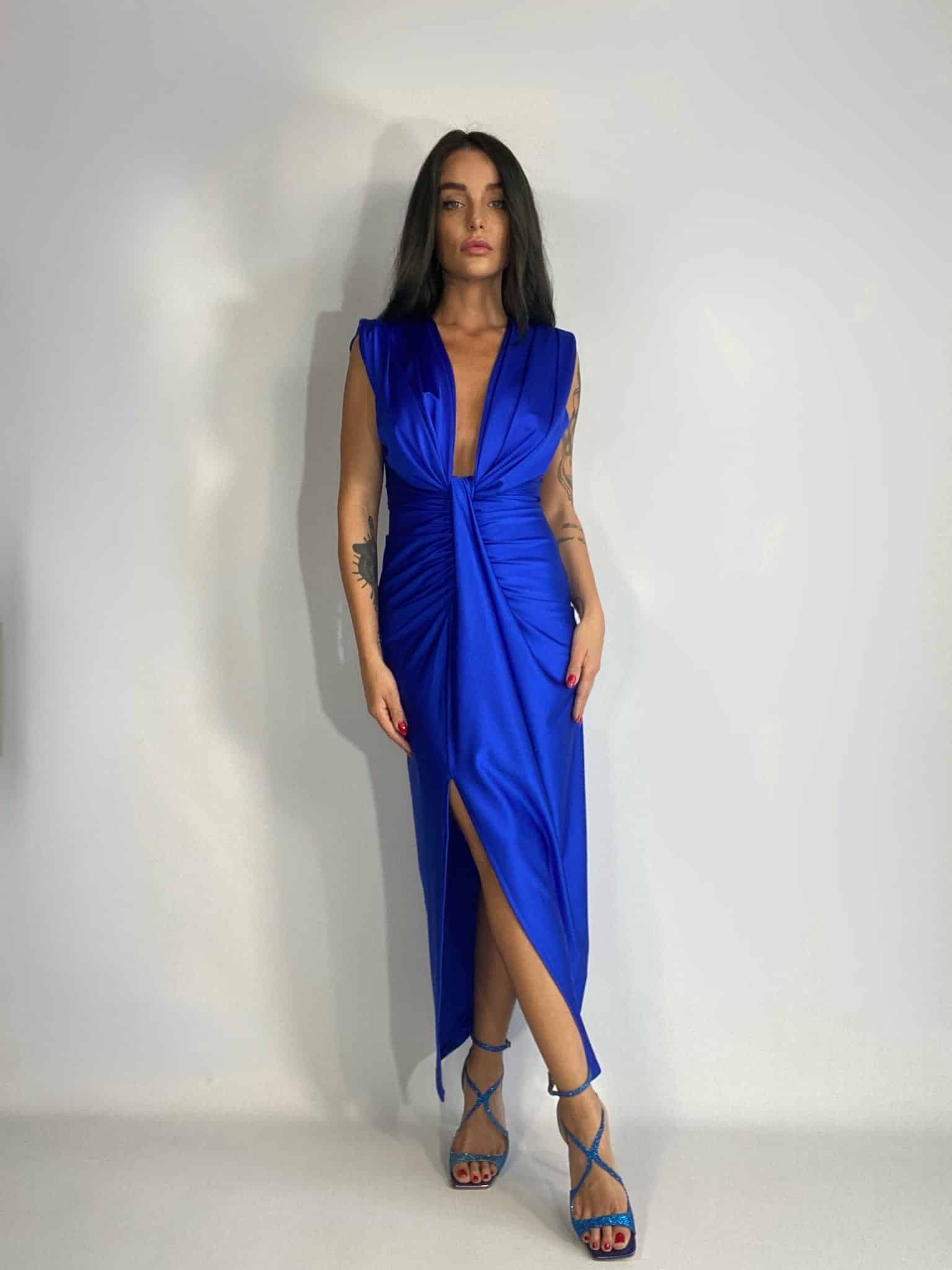 Maxi Dress 80s - Azzurro