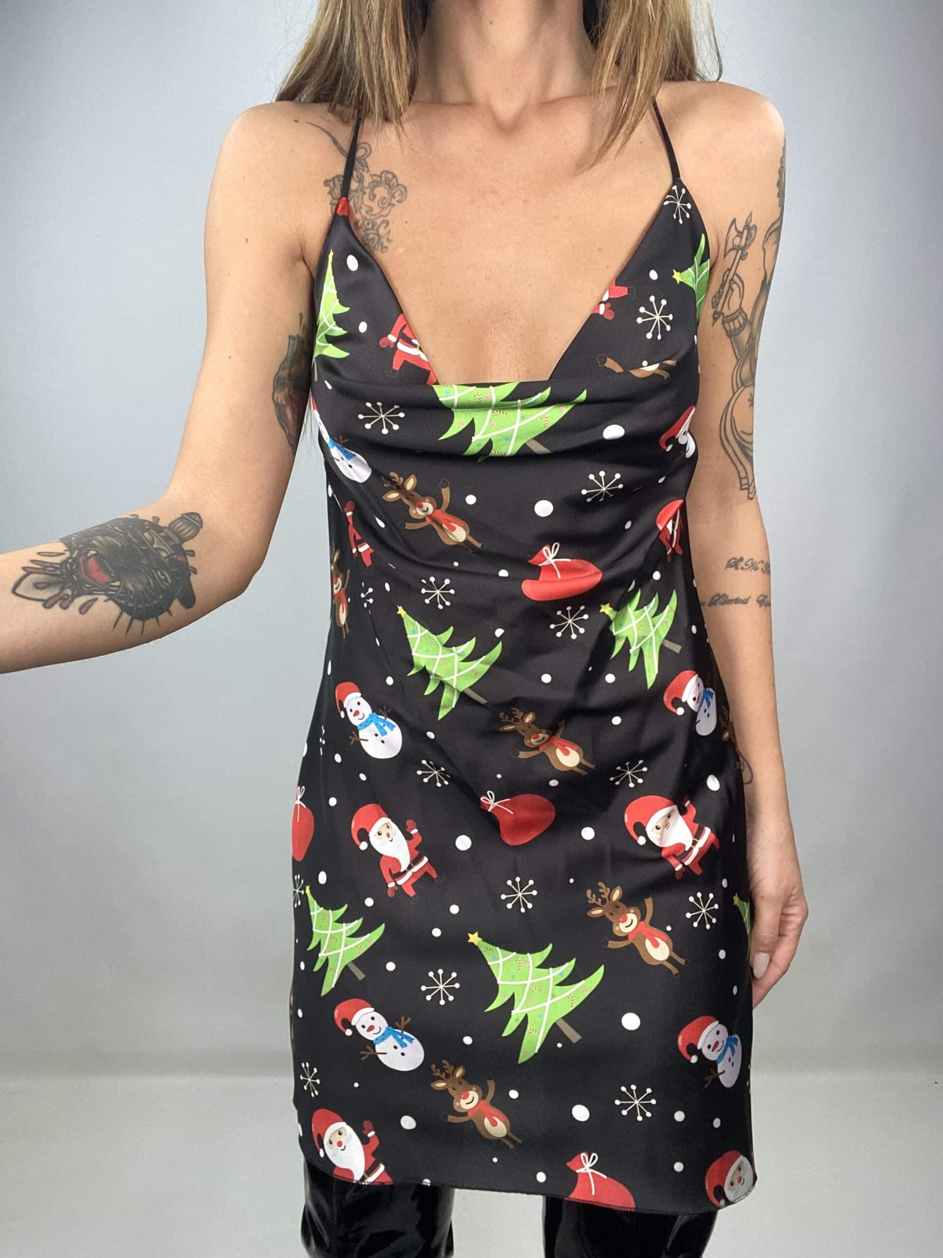 Mini Dress Natalizio - Nero