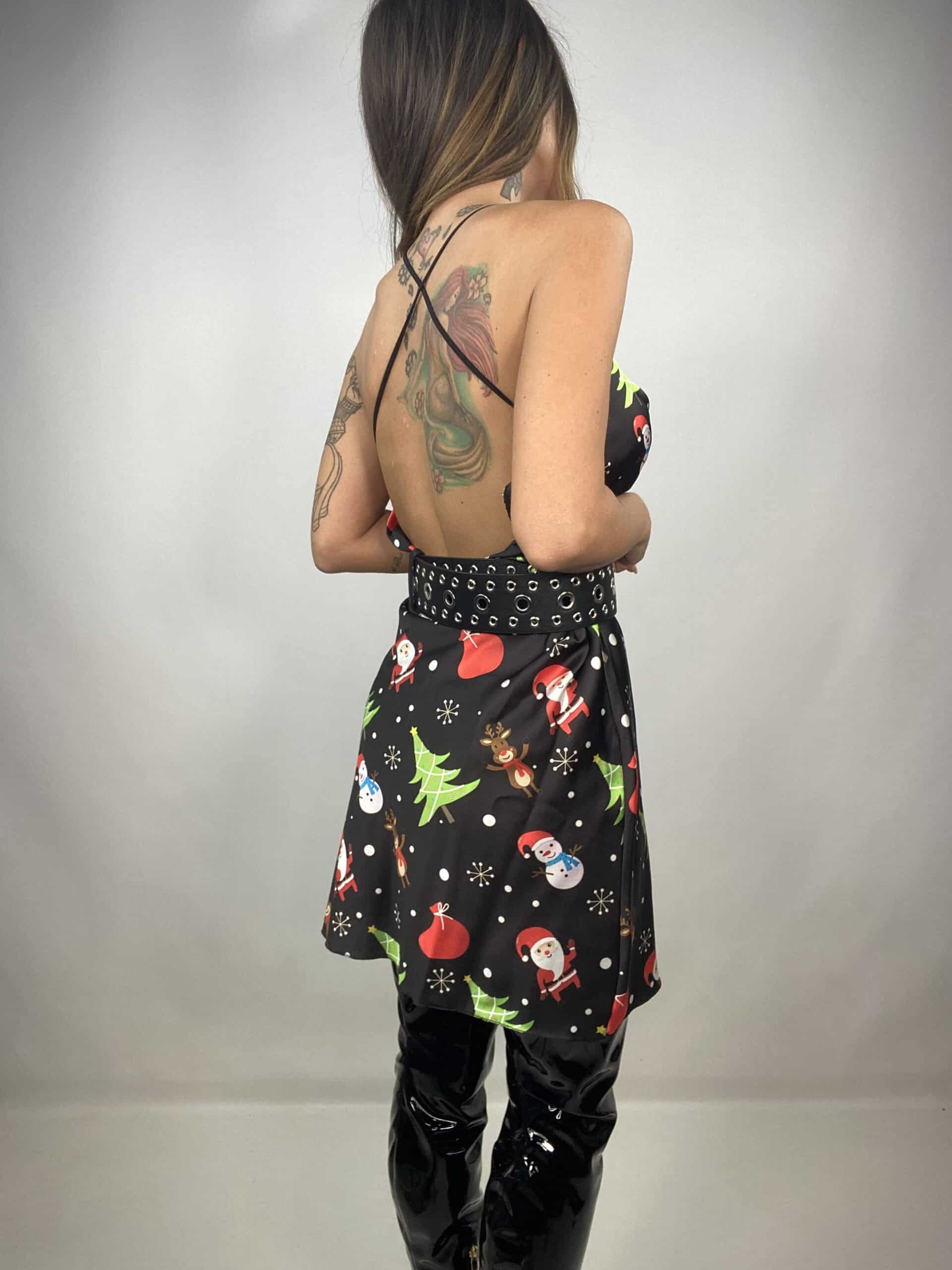 Mini Dress Natalizio - Nero
