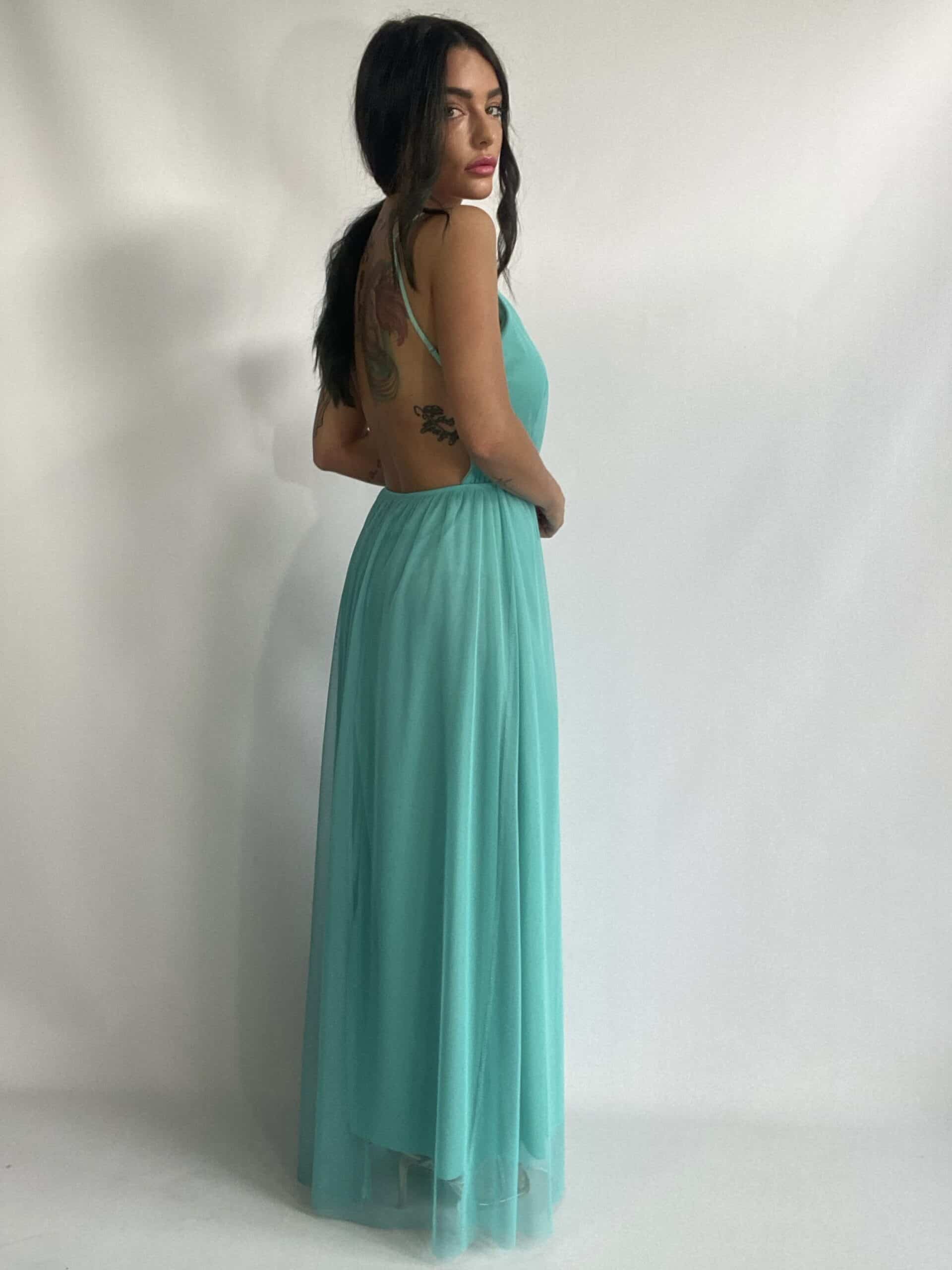 Maxi Dress 80s - Azzurro