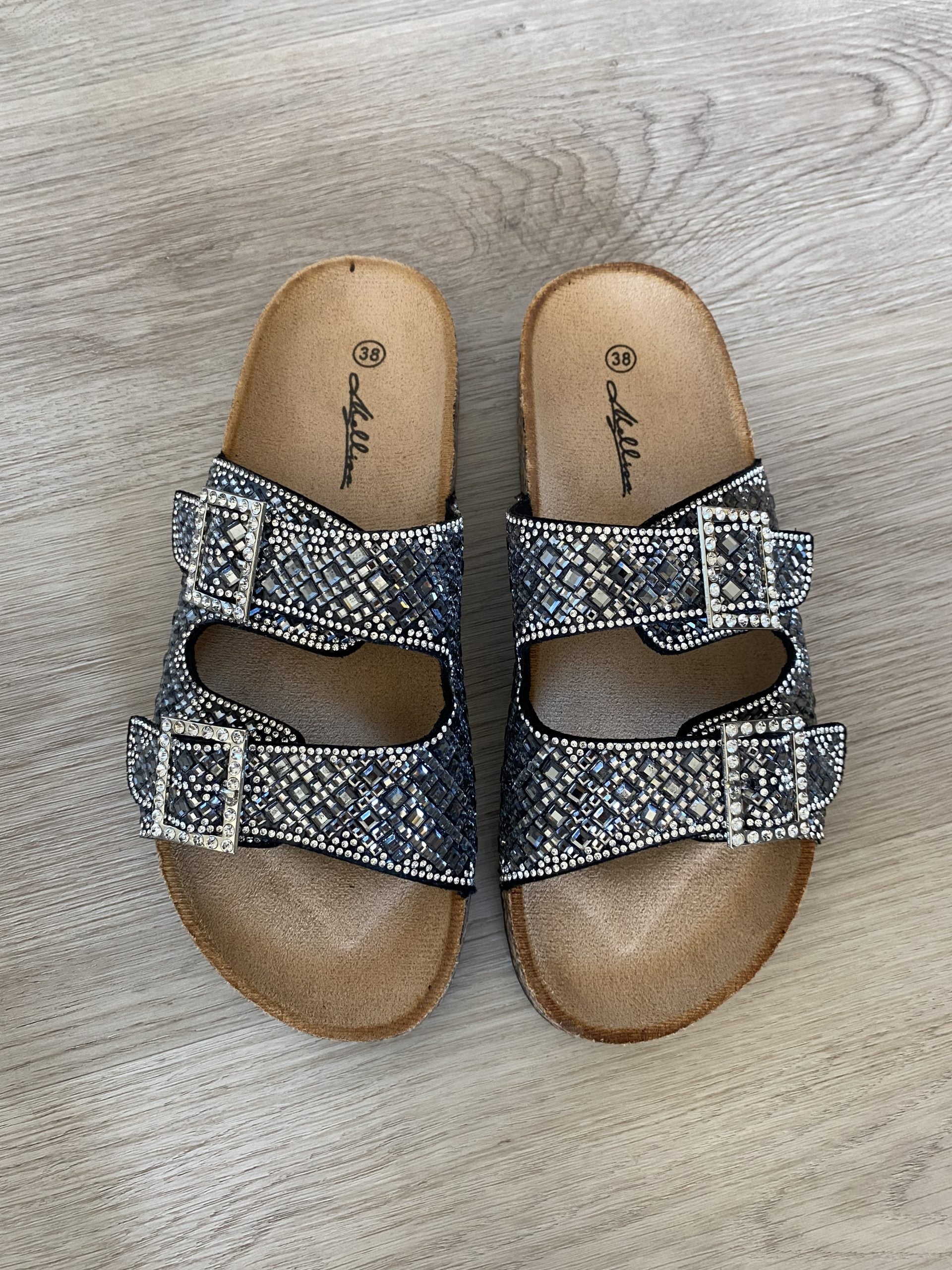 Sandali Birk Strass - Nero
